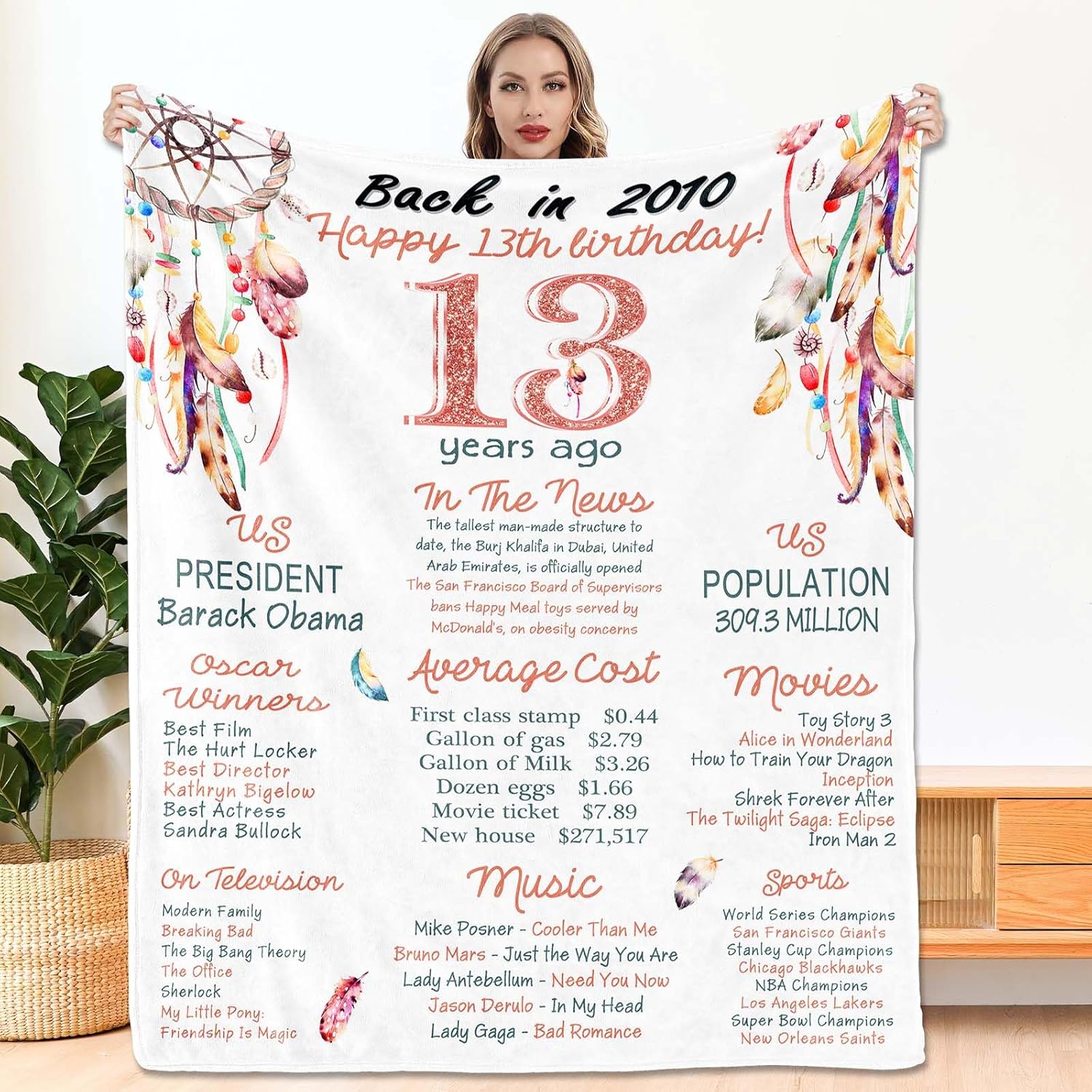 Ideas de regalo para niña de 13 años, decoraciones de cumpleaños de 13 años para niñas, regalos de cumpleaños de 13 años para hija, hermana,