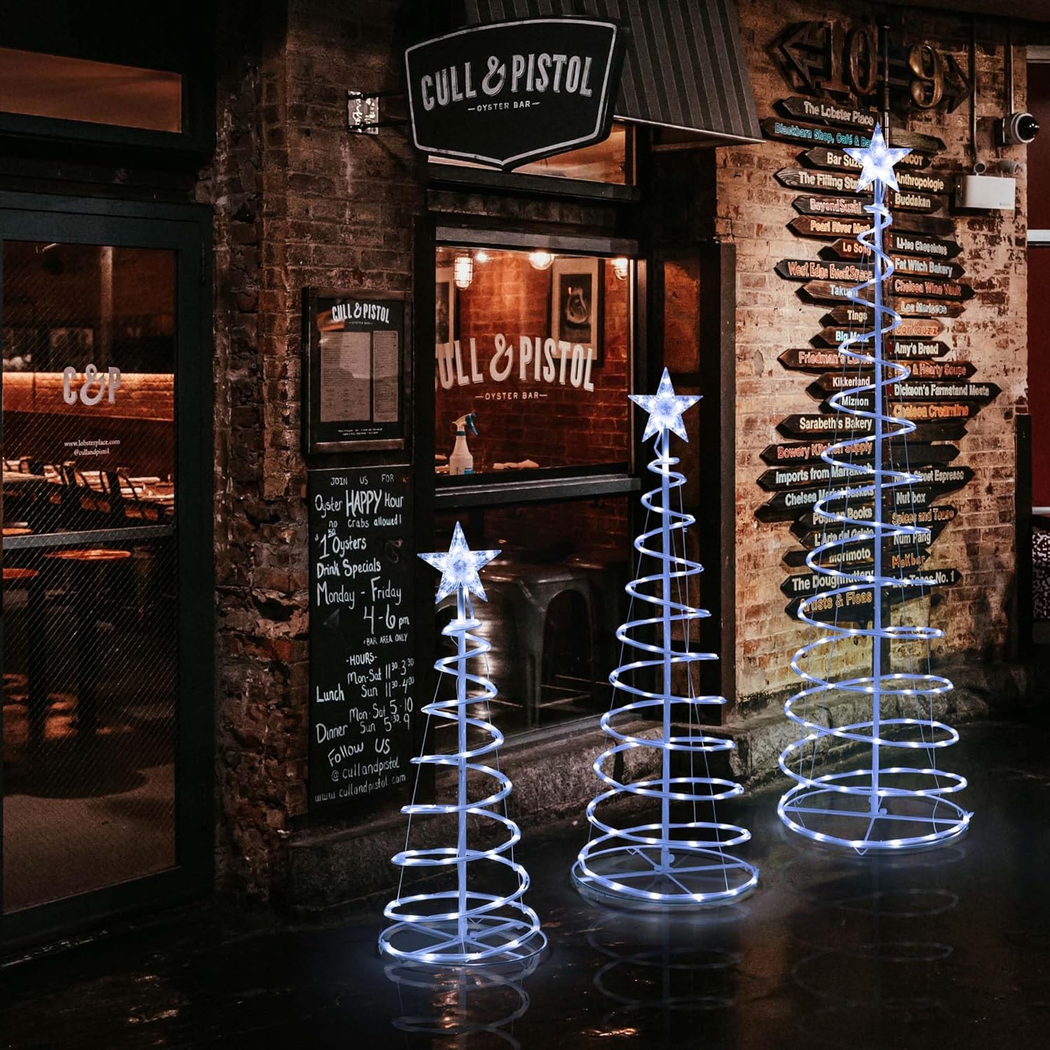 Juego de 3 luces LED en espiral para árbol de 6 pies, 4 pies, 3 pies, decoración navideña alimentada por USB