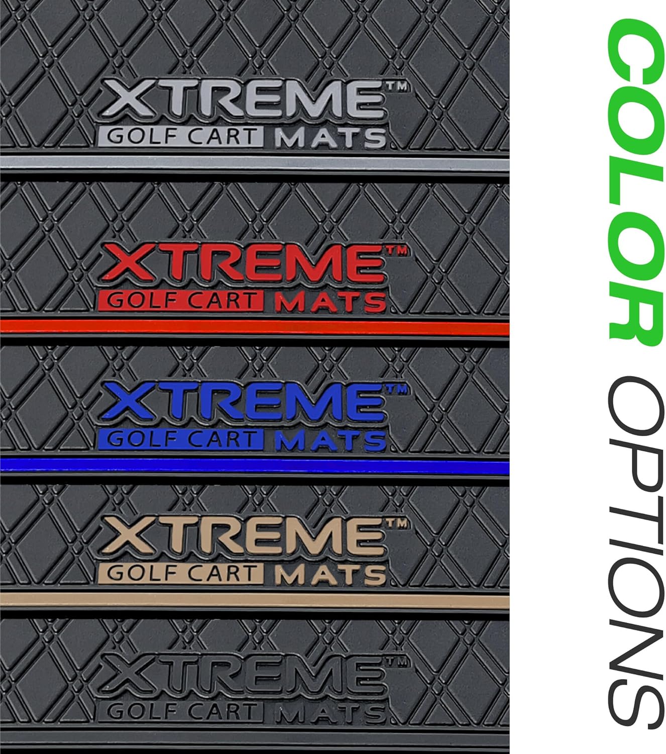 Xtreme Mats Advent Golf Cart Mat, Full Coverage Golf Cart Floor Liner Mat – Fits Advent 4