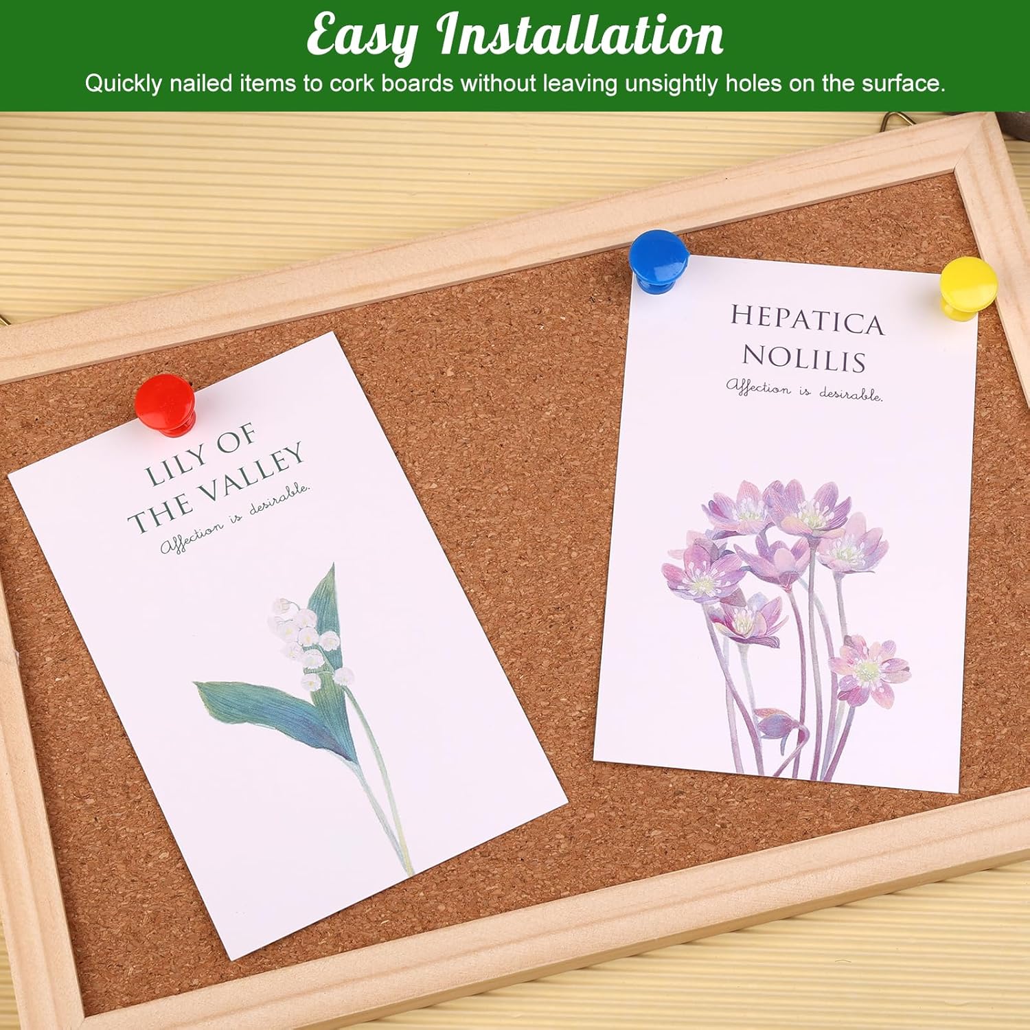 200 tachuelas para tablón de anuncios, varios colores, alfileres para colgar en la pared, tablero de corcho, oficina, hogar, decoración con caja de