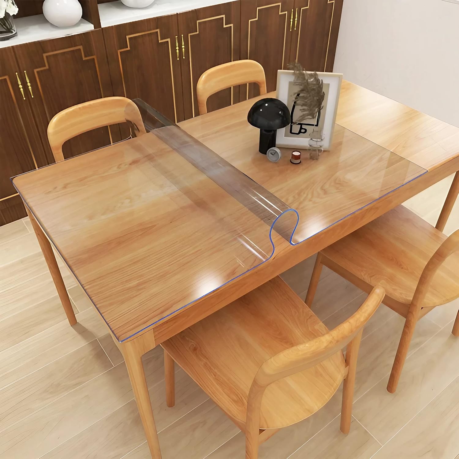 Protector transparente para mesa, 36 x 60 pulgadas, 0.059 in de grosor, protector de mesa rectangular para mesa de comedor, mesita de noche,