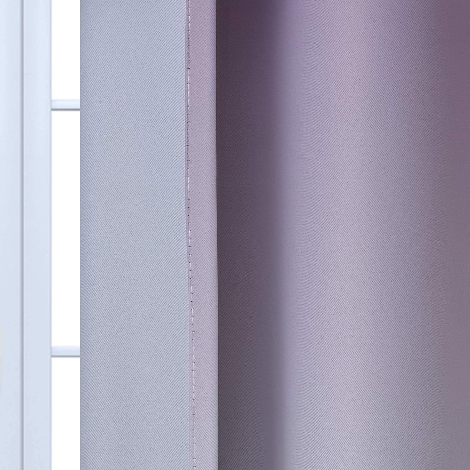 Yakamok – Cortinas blackout con color degradado, poliéster grueso, aislamiento térmico y ojales para sala y dormitorio