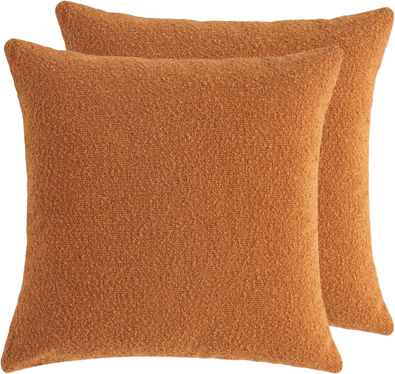 Juego de 2 fundas de almohada decorativas, cuadradas, fundas de almohada de lujo para sofá, cama, decoración del hogar