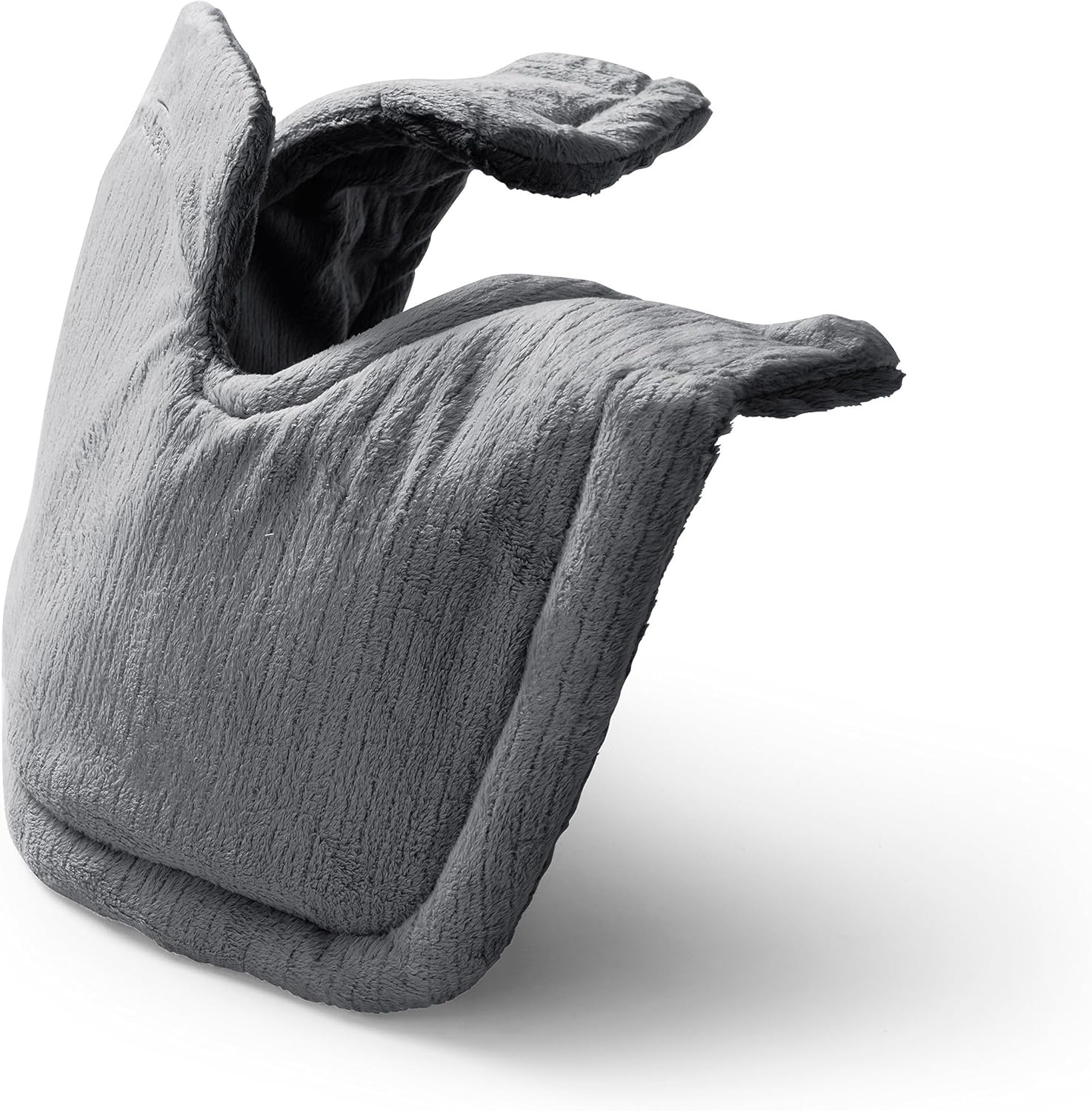 Sunbeam Almohadilla térmica para aliviar el dolor de cuello y hombros con apagado automático y opción de calefacción húmeda, 22 x 14, gris