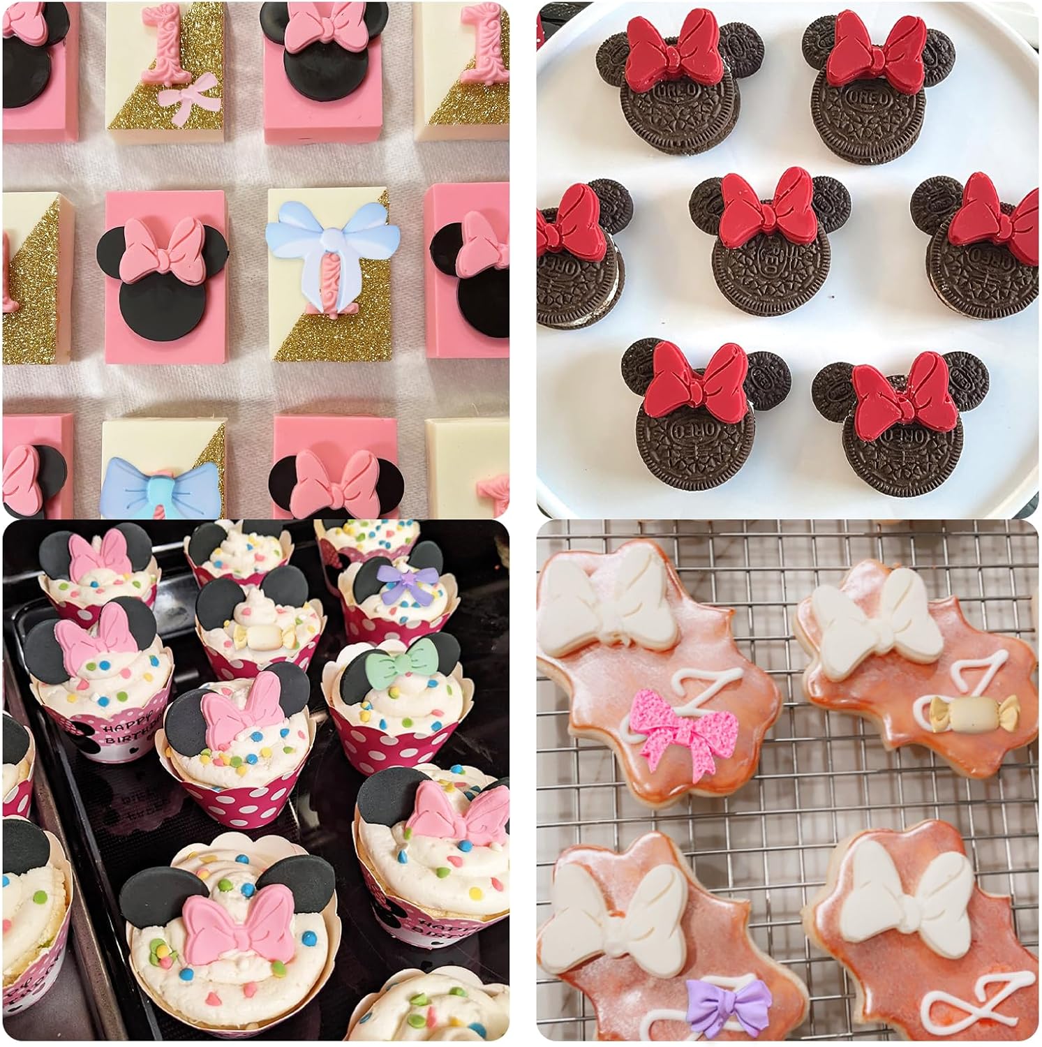 Moldes de silicona para fondant, mini arco de caramelo, molde de chocolate para hornear para cumpleaños, boda, decoración de pasteles, decoración de