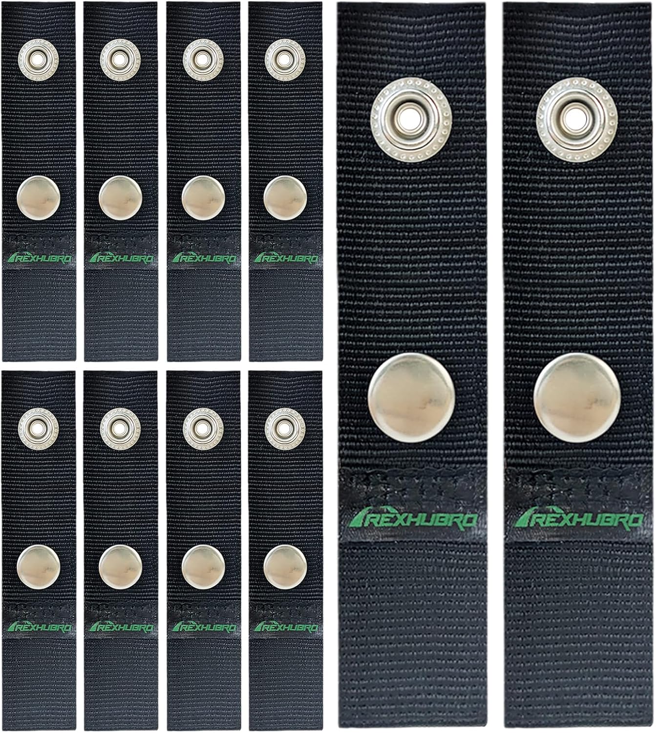Extensor a presión para cubierta de barco, extensor de nailon duradero para correas de barco, cubierta de capó, lona retráctil, 10 unidades, 2