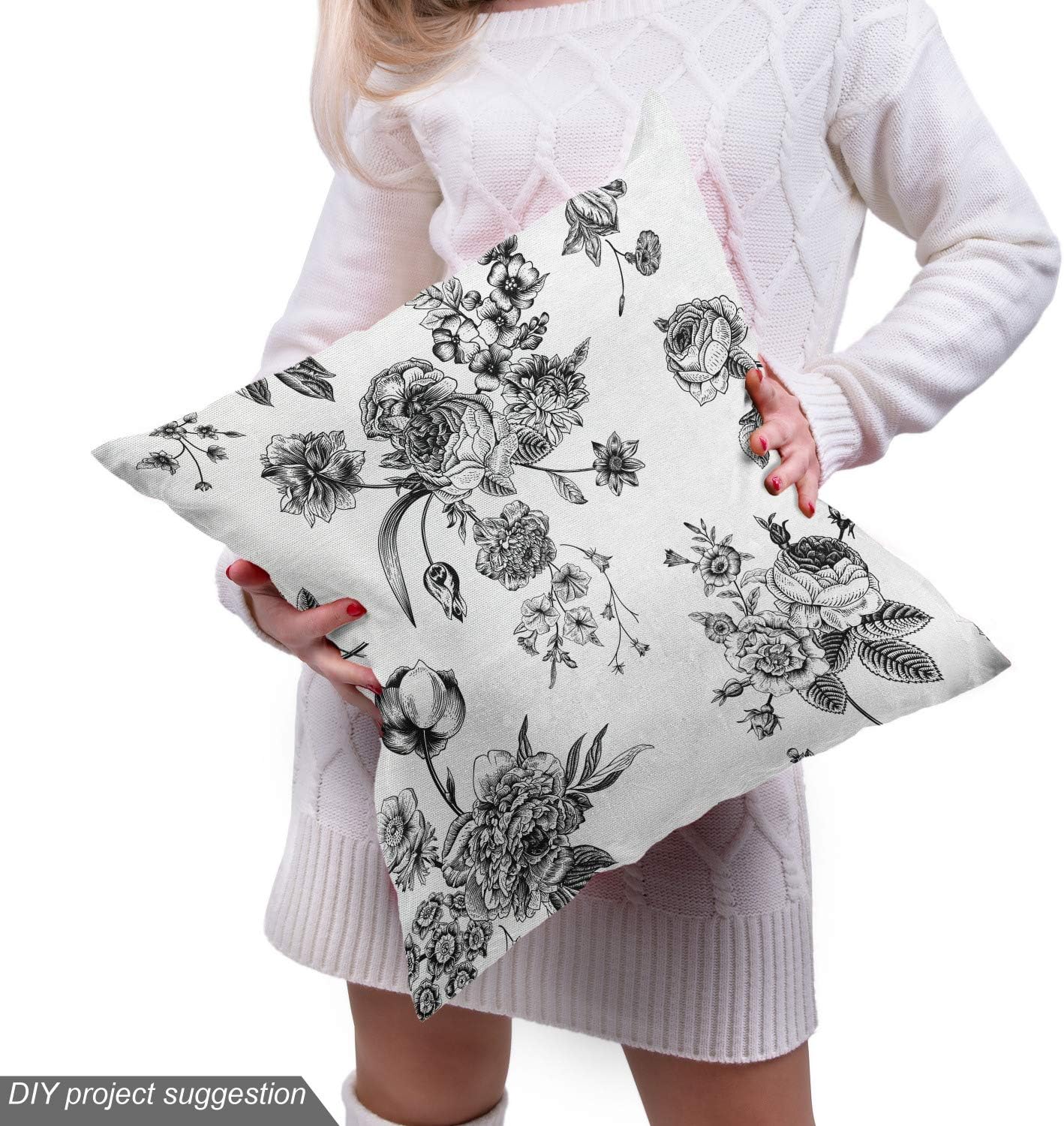 Ambesonne – Tela multicolor con estampado digital por yarda