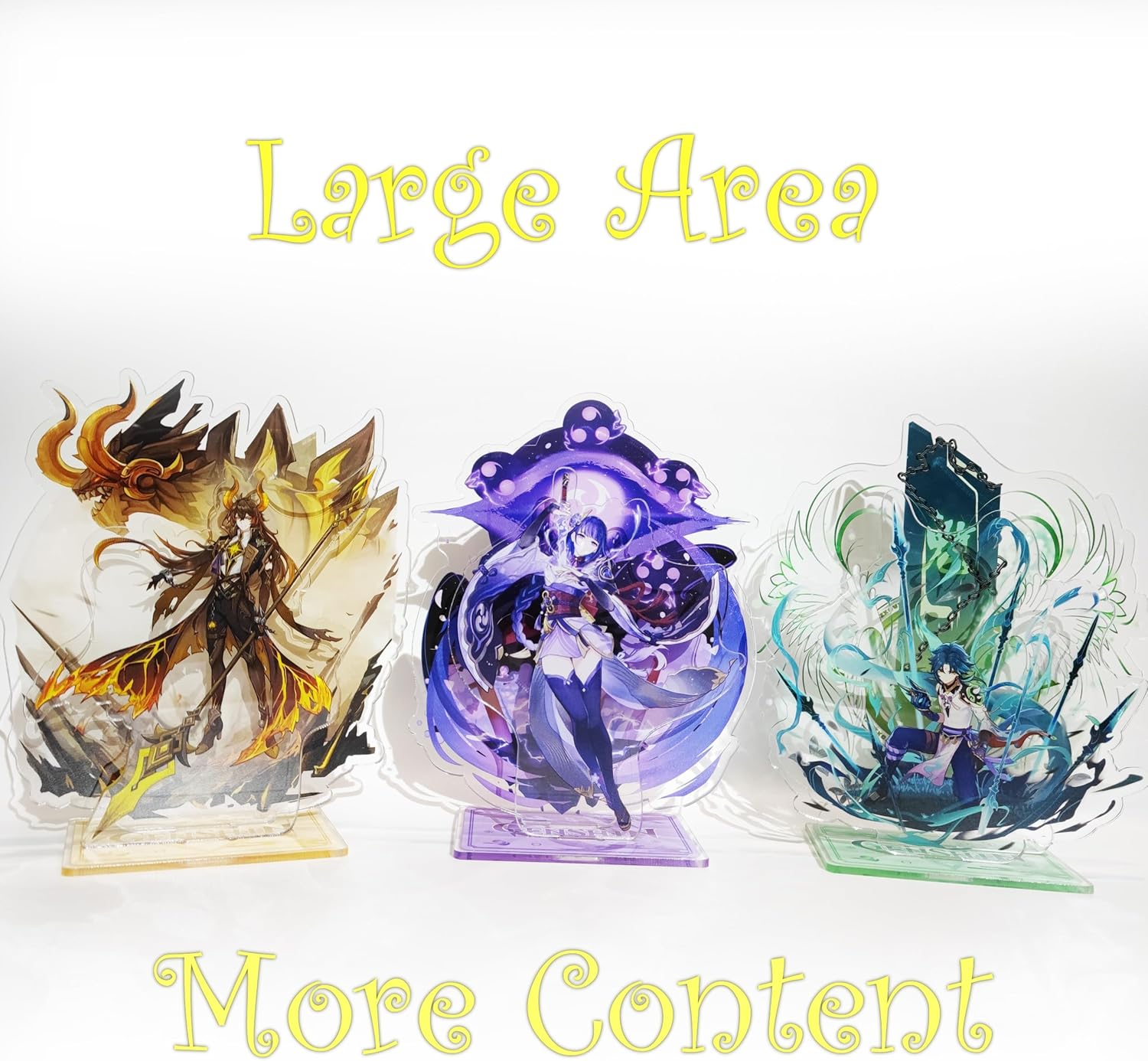 Genshin Impact Merch, figura de impacto de Genshin decoración de escritorio acrílica, colección de baratijas periféricas de estación de múltiples