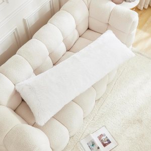 Uhamho Funda de almohada corporal grande y esponjosa de cuerpo completo, 21 x 54 pulgadas, suave, 1 paquete de cierre de cremallera decorativo para Uhamho Funda de almohada corporal grande y esponjosa de cuerpo completo, 21 x 54 pulgadas, suave, 1 paquete de cierre de cremallera decorativo para