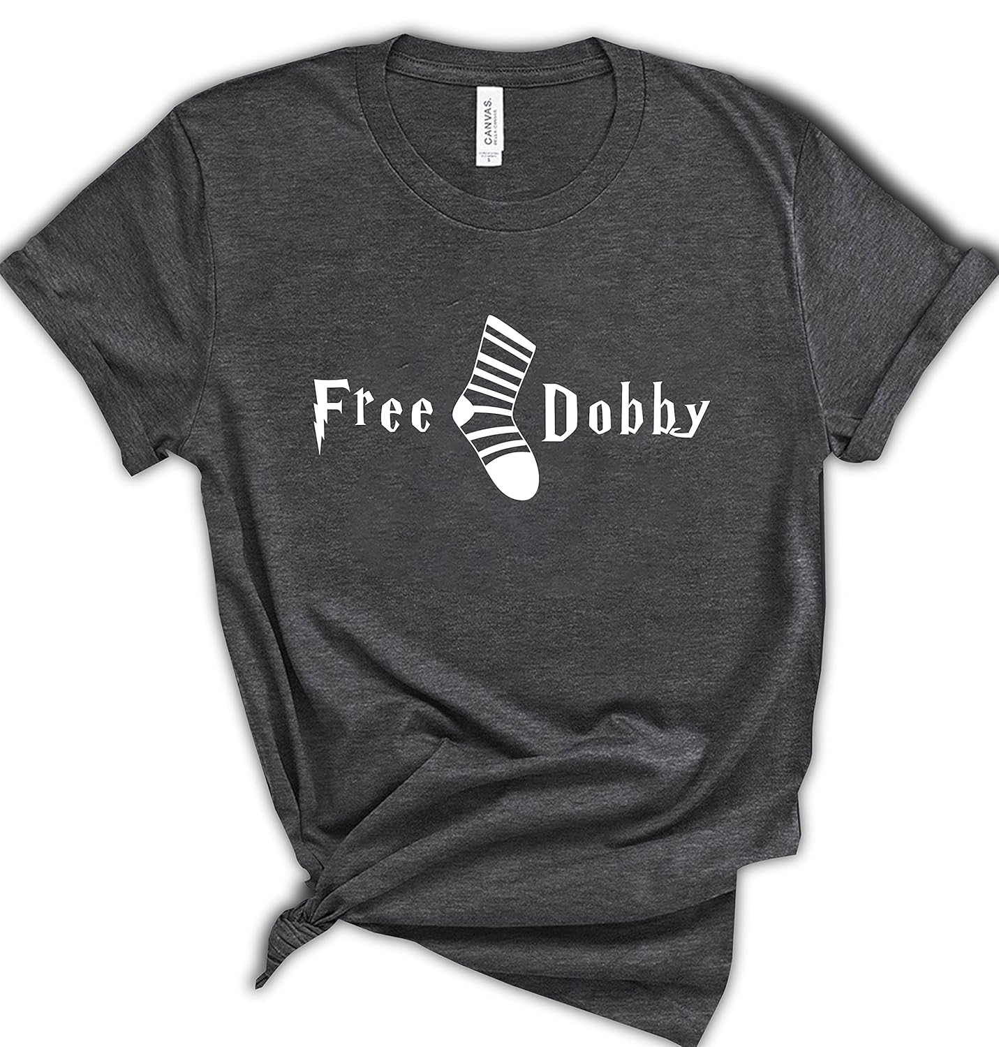Free Dobby T-Shirts, Funny Gift For Women And Men, Free Socks Graphic T-Shirt, Casual Sleeve Clothes For Summer, Funny Gifts For Girl And Boy,