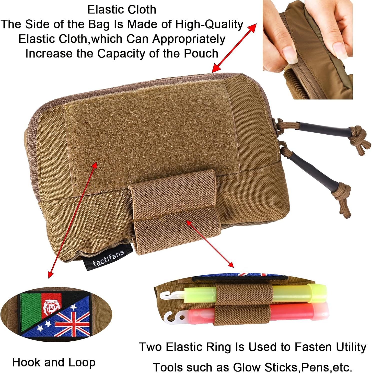 Molle – Bolsa táctica de administración para el pecho, pequeña bolsa de pecho Molle, bolsa para cinturón y chaleco táctico, panel organizador de