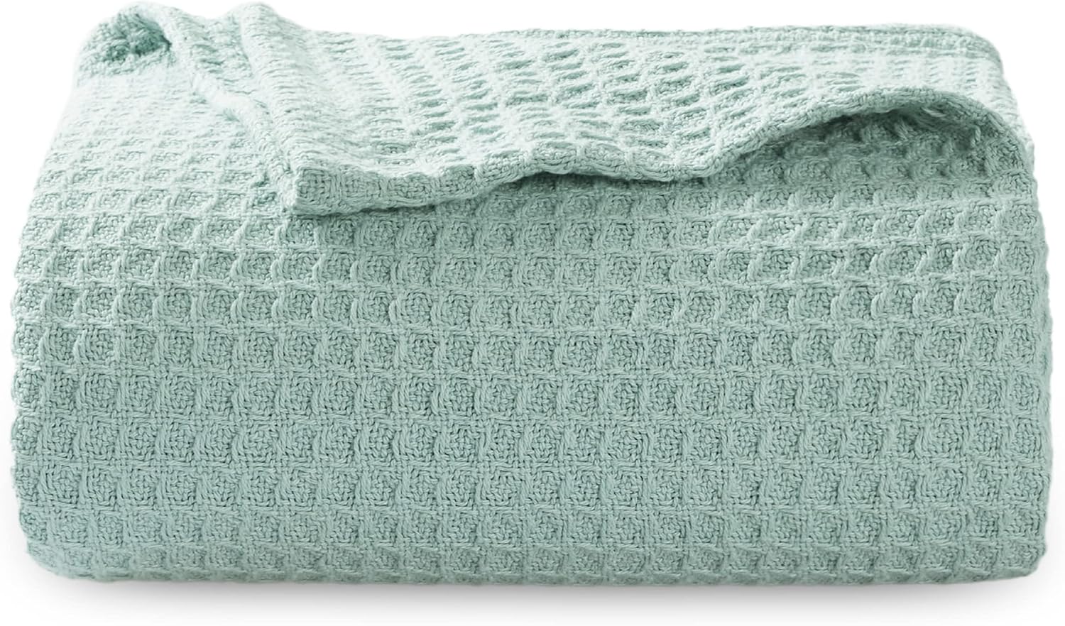 Bedsure – Mantas 100 % algodón tamaño Twin XL para cama, tejidas con punto gofre de 405 GSM, acogedoras, cálidas, suaves y livianas, para todas las