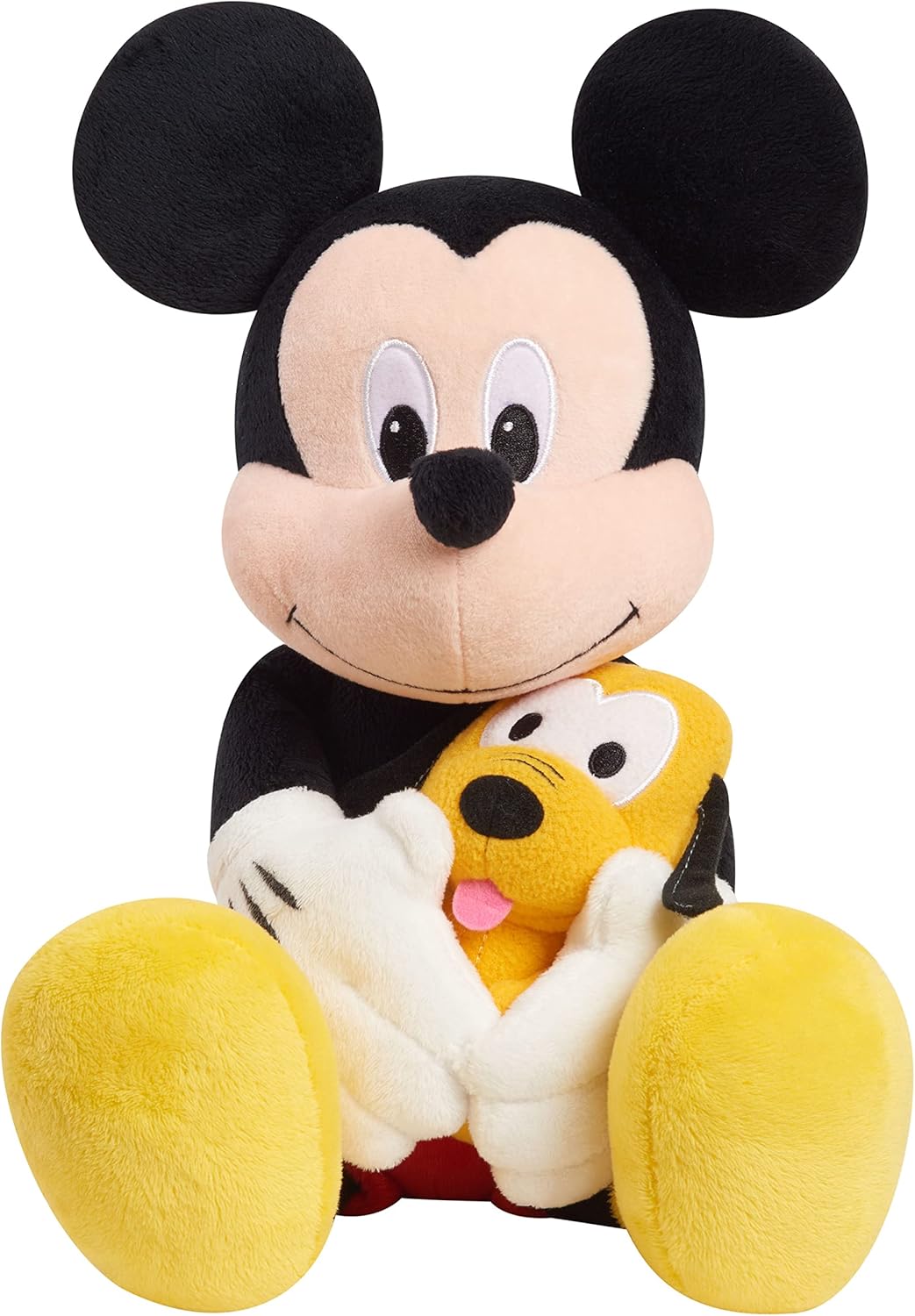 Disney Classics Lil Friends Mickey Mouse y Pluto – Animal de peluche grande de 11.5 pulgadas, juguetes para niños a partir de 2 años Just Play