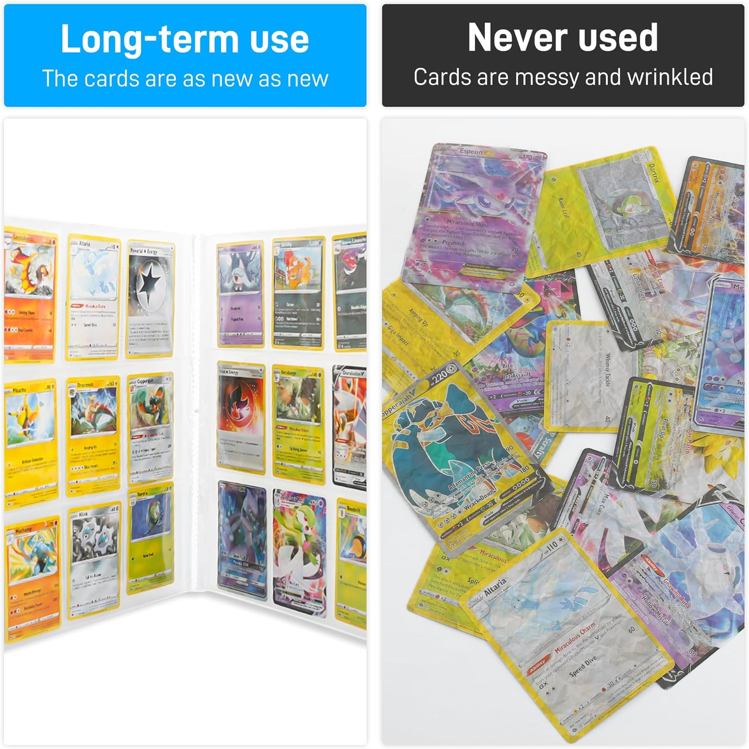 FANPL Carpeta de tarjetas de 9 bolsillos para tarjetas intercambiables, carpeta de colección de tarjetas de juego para fanáticos del deporte,