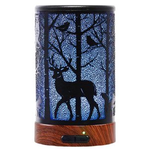 Difusor ultrasónico de aceite de esencias de niebla fría con capacidad de 3.4fl oz (100 ml). Difusor de aromaterapia de metal con protección de Difusor ultrasónico de aceite de esencias de niebla fría con capacidad de 3.4fl oz (100 ml). Difusor de aromaterapia de metal con protección de