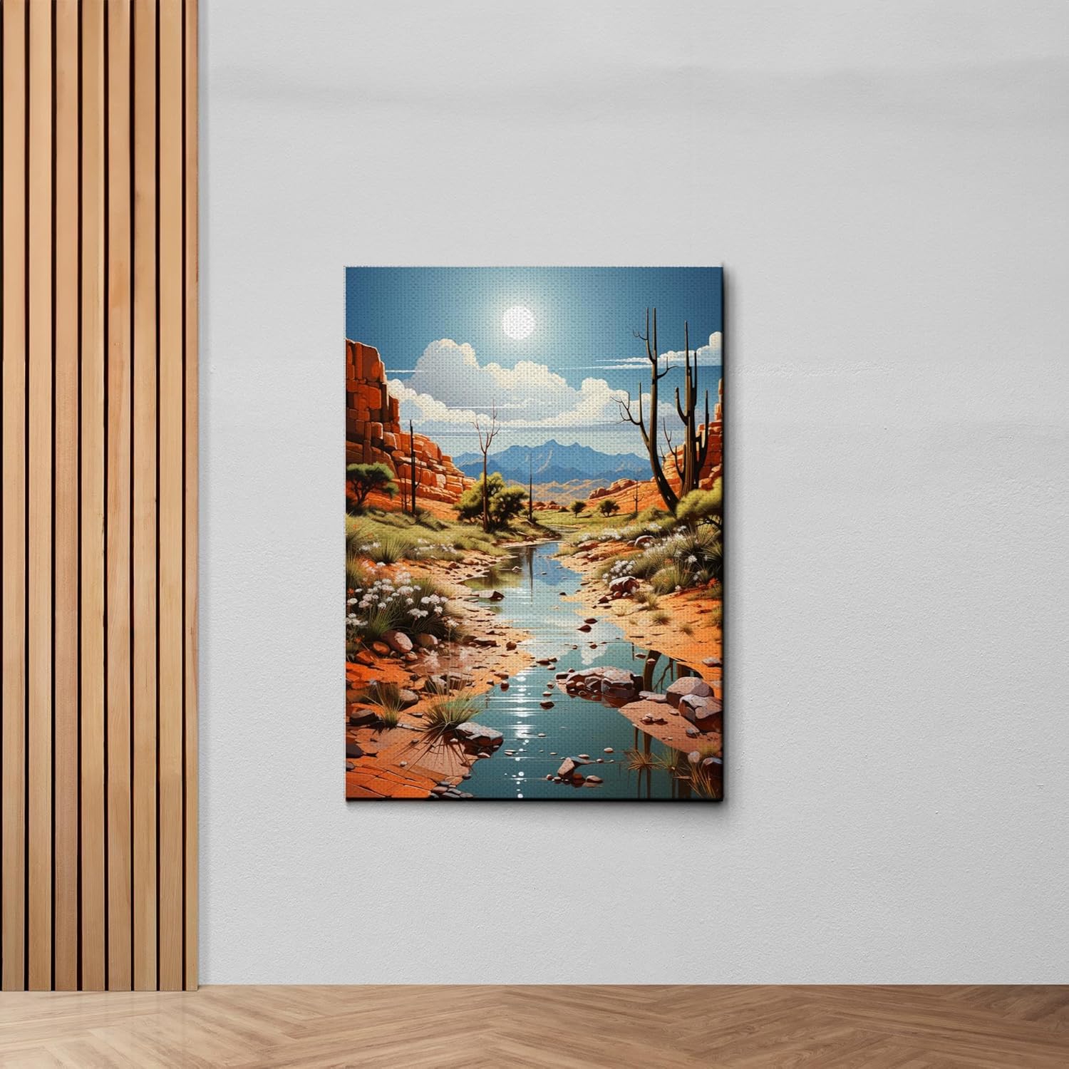 Red Mesa, Archival Print of Landscape Prints of Red Mountain in Mesa, Arizona, Canvas, Wall Decor