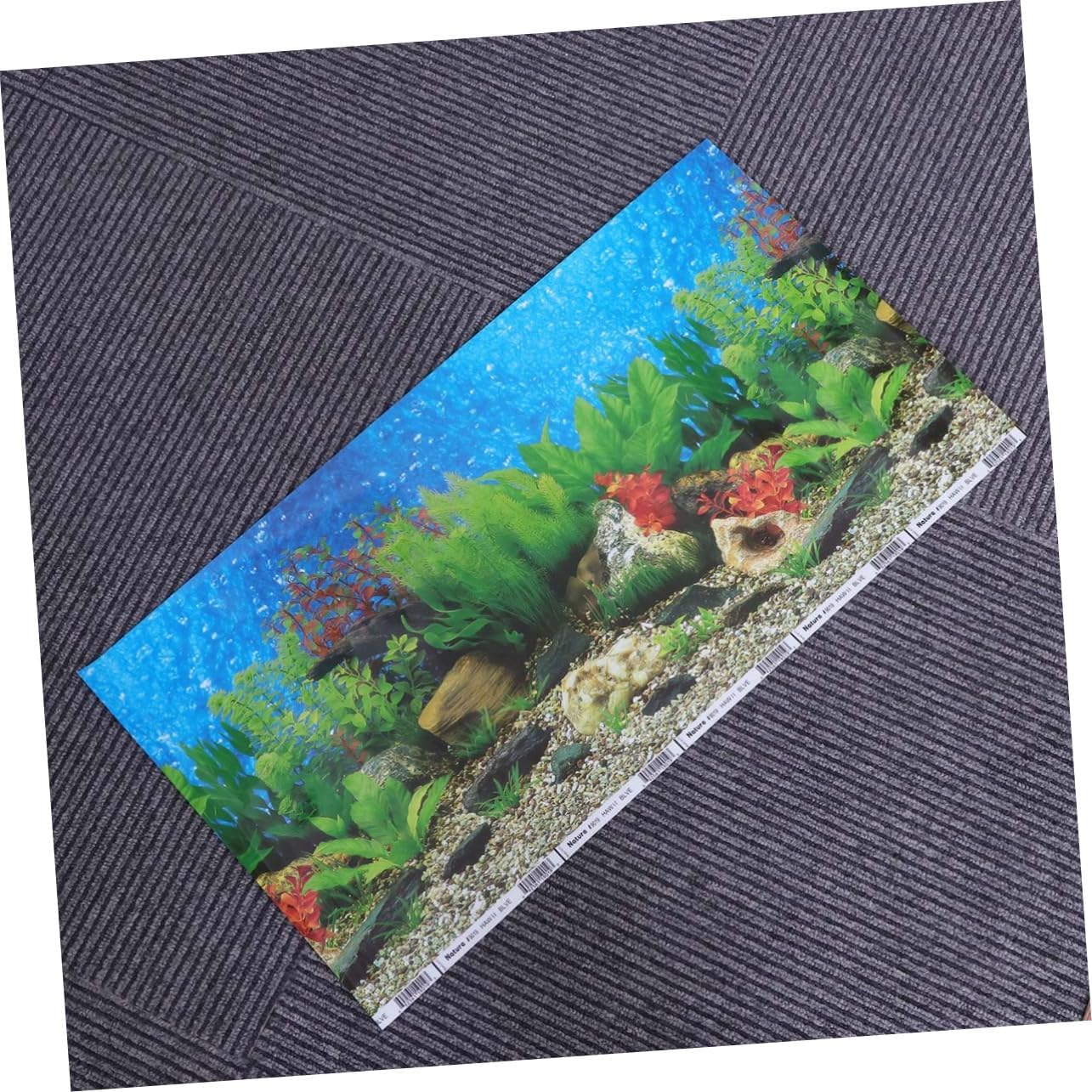 iplusmile Papel de pared 3D, pegatinas 3D fondo de acuario 3D, fondos de pantalla 3D de 10 galones de fondo de pecera de doble cara, adhesivo