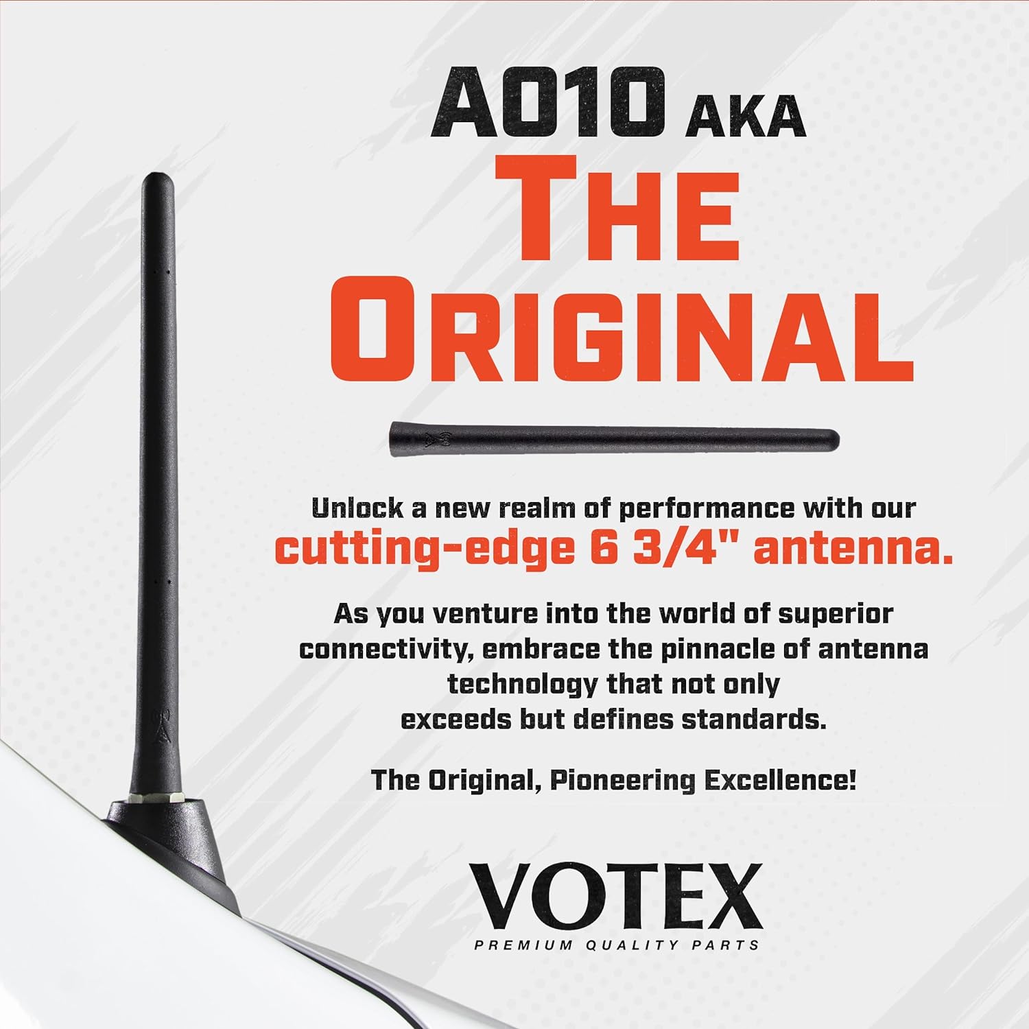 AntennaMastsRus – La original de 6 34 pulgadas es compatible con Chevrolet Silverado 2500 (2020-2024) – Antena de goma corta a prueba de lavado de