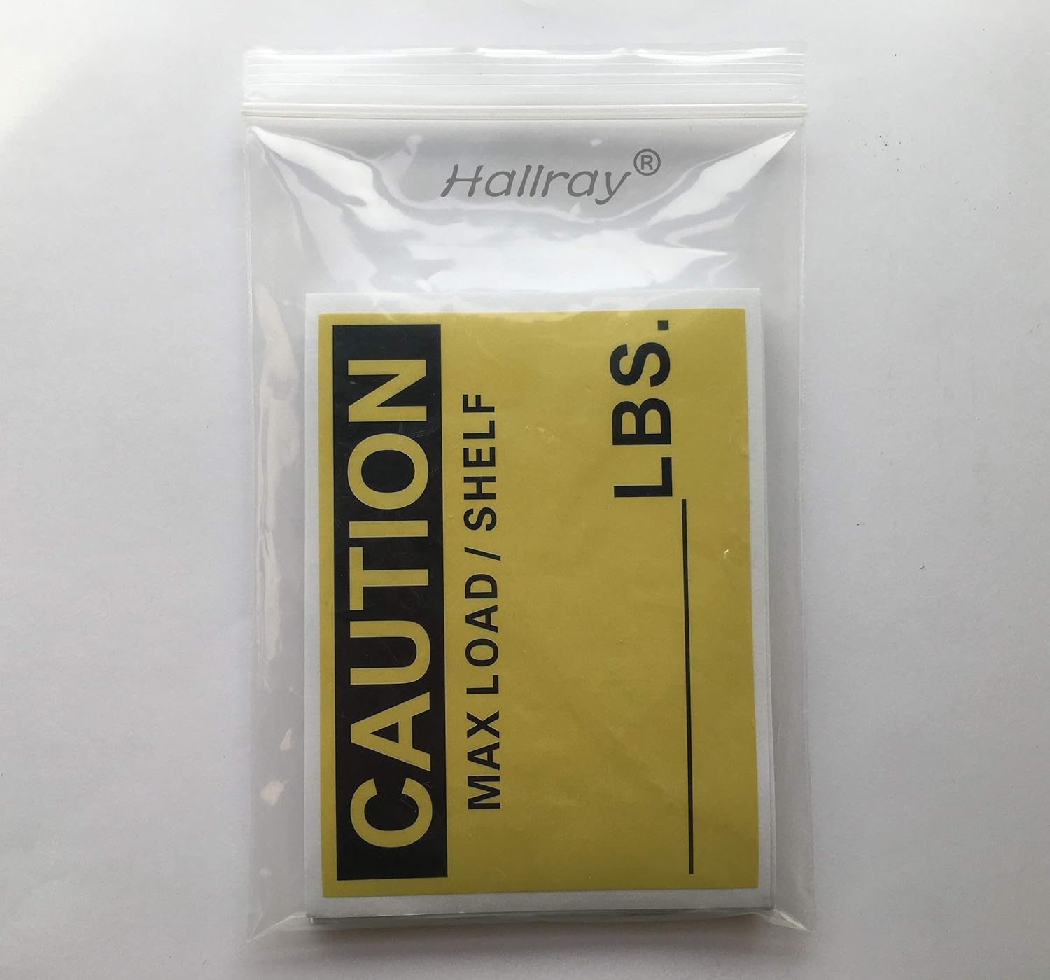 100 etiquetas de capacidad para estante de paletas, 3 x 4 pulgadas (3.000 x 4.000in) Precaución máxima cargaestante LBS, luz cruzada de seguridad