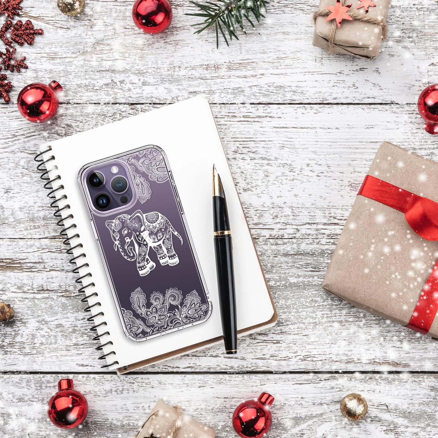bicol Funda compatible con iPhone 15 Pro, funda transparente con diseños de moda para niñas y mujeres, ajuste delgado, a prueba de golpes, funda