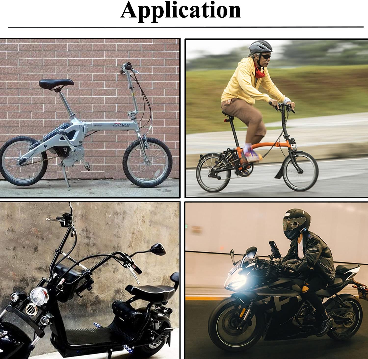 Par de distintivos espejos de bicicleta de mano con esqueleto de cráneo, espejo retrovisor lateral para manillar, soporte de montaje en espejo,