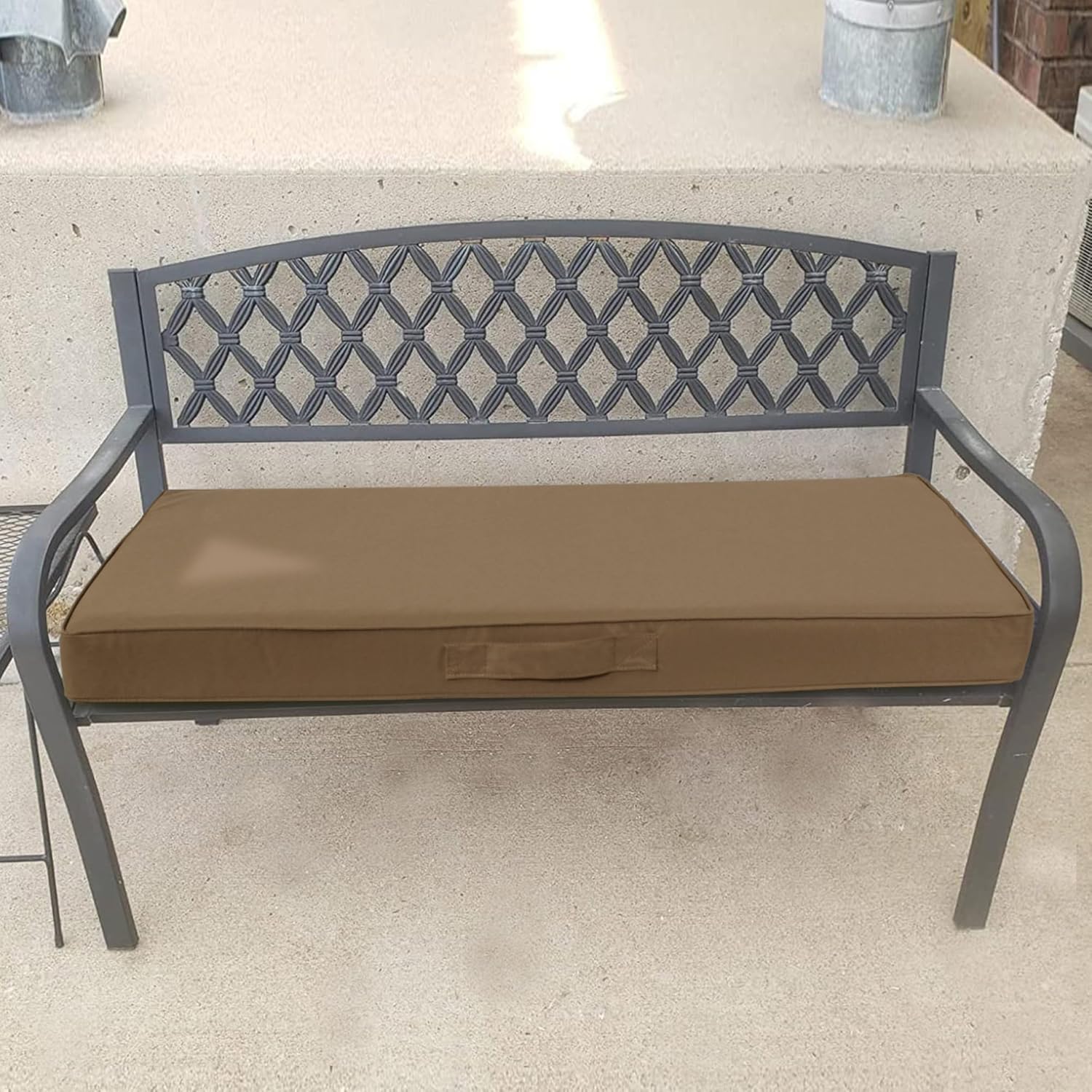 Faible Poisson Cojín de banco para exteriores, 60 x 18 pulgadas, impermeable, cojines para columpios de porche, muebles de jardín, patio, cojines