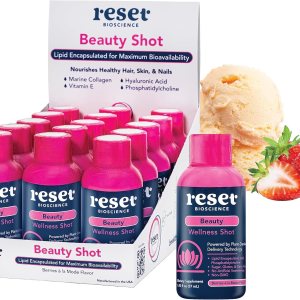 Beauty Wellness Shot – Colágeno marino líquido, ácido hialurónico, vitamina E, suplementos que aumentan el colágeno para mujeres, sin azúcar, sin Beauty Wellness Shot – Colágeno marino líquido, ácido hialurónico, vitamina E, suplementos que aumentan el colágeno para mujeres, sin azúcar, sin