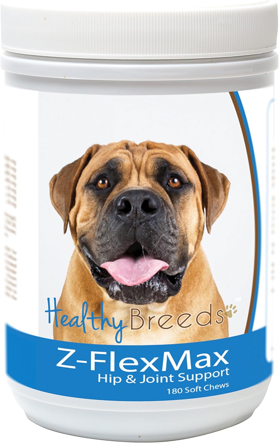 Healthy Breeds Boerboel Z-Flex Max – Soporte para cadera y articulaciones para perro, 180 unidades