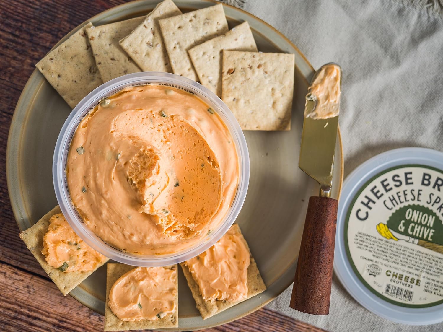 Cheese Bros. – Paquete variado de queso para untar  Hecho a mano en Wisconsin  8 onzas cada paquete