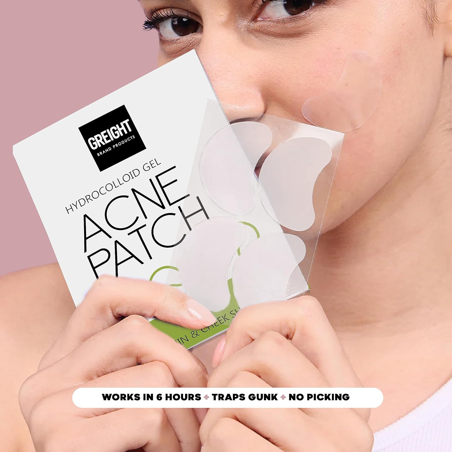 Parches de espinillas para la cara  (16 unidades) parches de acné hidrocoloide para cubrir granos e imperfecciones y brotes con  vegano, libre de