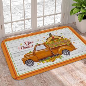 Tapete de baño absorbente para interiores, alfombra de baño rústica con hoja de arce, tapete suave de entrada, tapete de cocina, tapete de entrada Tapete de baño absorbente para interiores, alfombra de baño rústica con hoja de arce, tapete suave de entrada, tapete de cocina, tapete de entrada