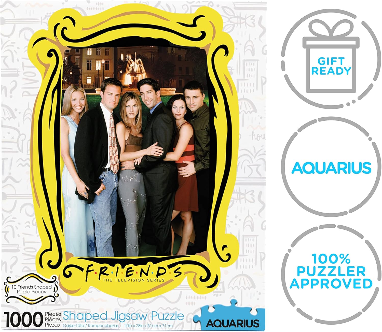 AQUARIUS Friends – Rompecabezas de fuente de agua (rompecabezas de 1000 piezas), sin deslumbramiento, ajuste de precisión, mercancía y