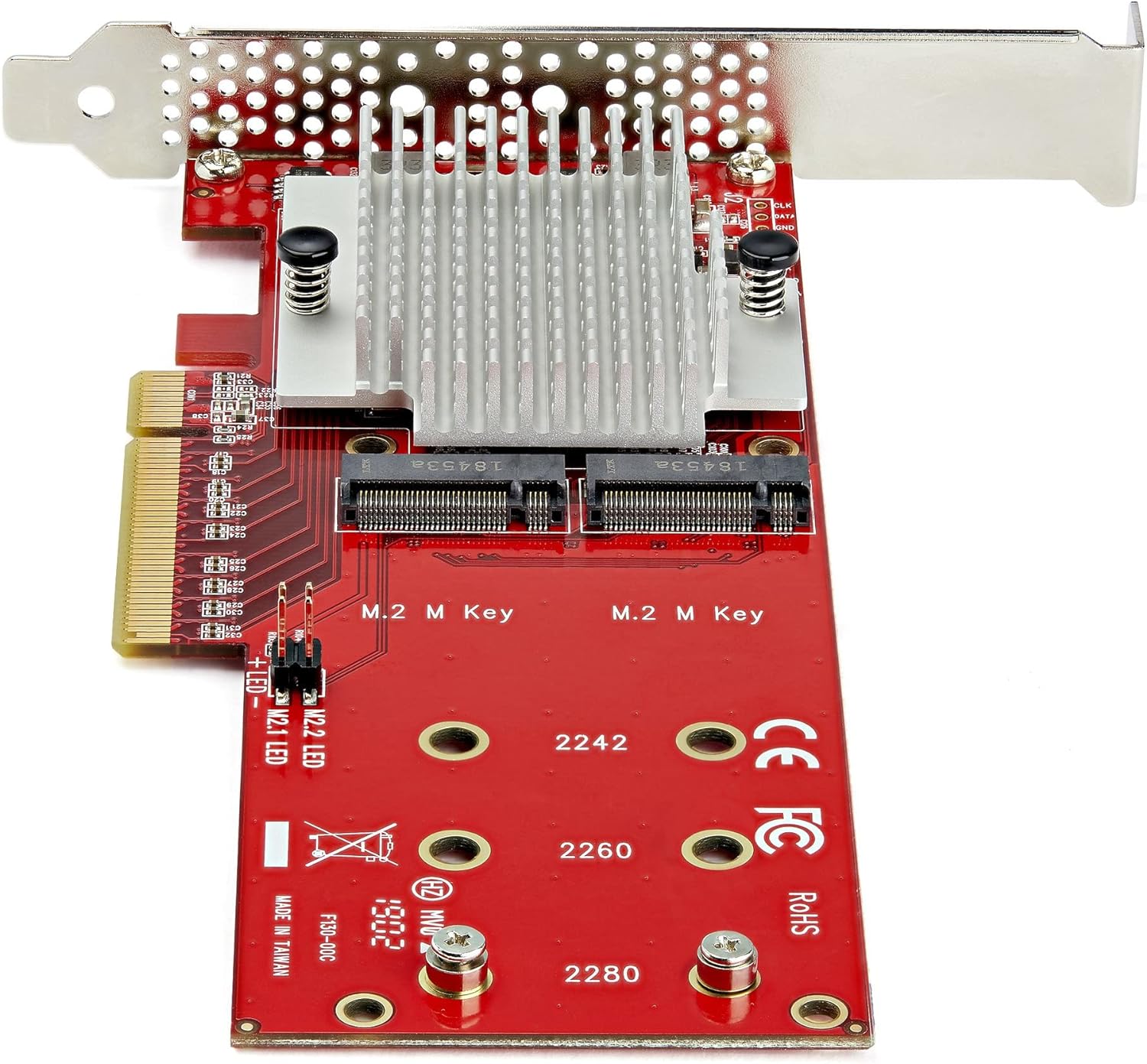 StarTech.com Tarjeta adaptadora dual M.2 PCIe SSD – X8  x16 Dual NVMe o AHCI M.2 SSD a PCI Express 3.0 – Compatible con M.2 NGFF PCIe (M-Key)