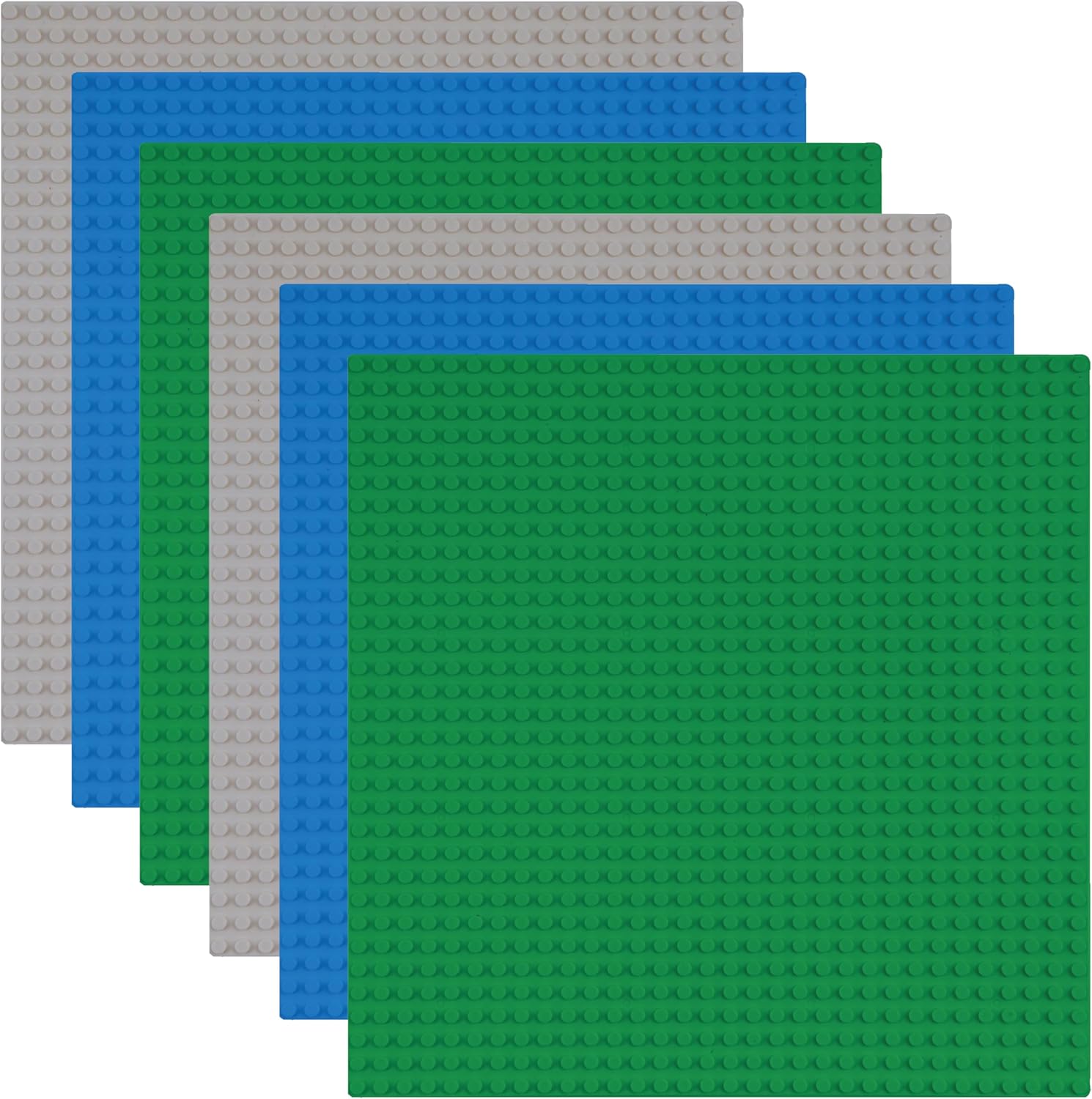 Placa base clásica para construcción de ladrillos de construcción  100% compatible con las principales marcas de placa base  10 x 10 pulgadas  Azul,