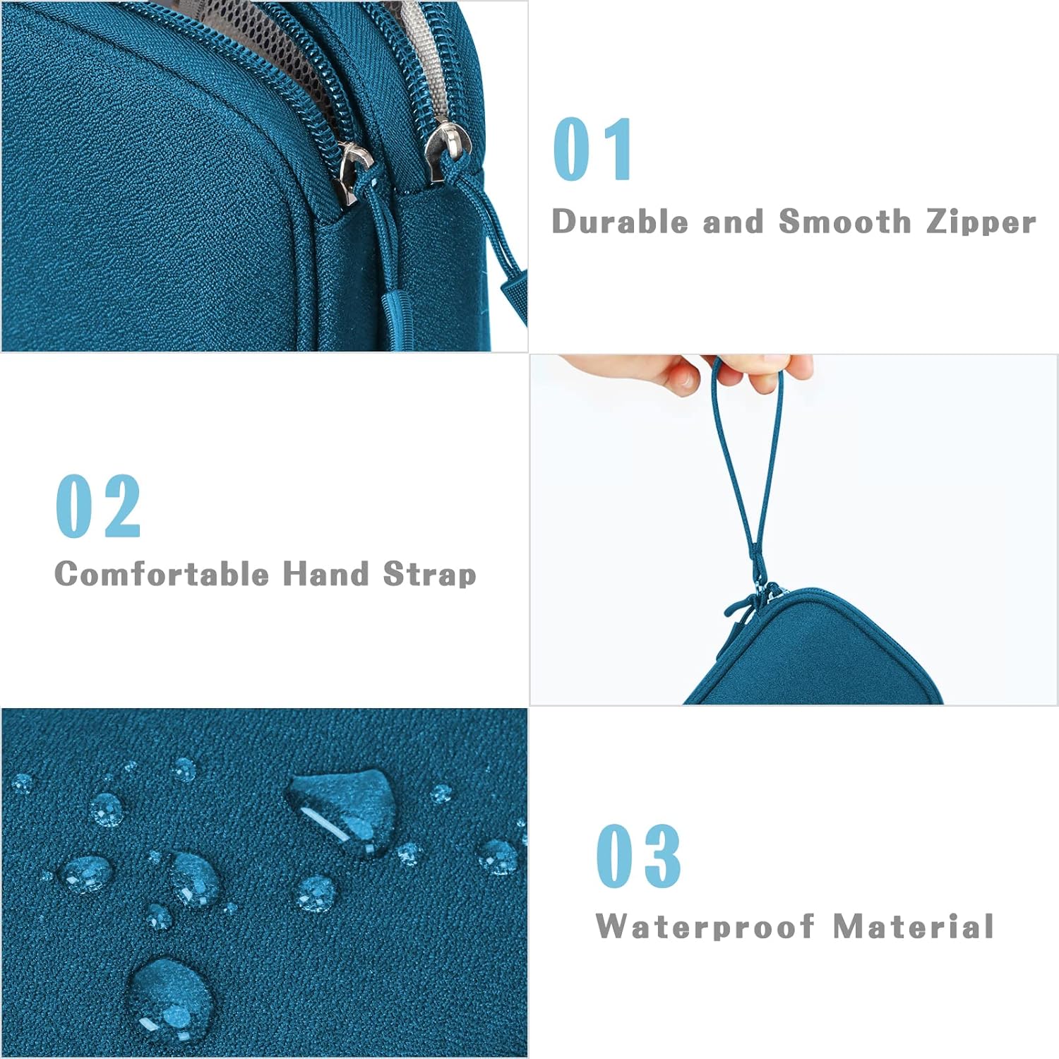 Colacoo Organizador electrónico, bolsa organizadora de cables de viaje, portátil, impermeable, de doble capa, accesorios electrónicos, bolsa de