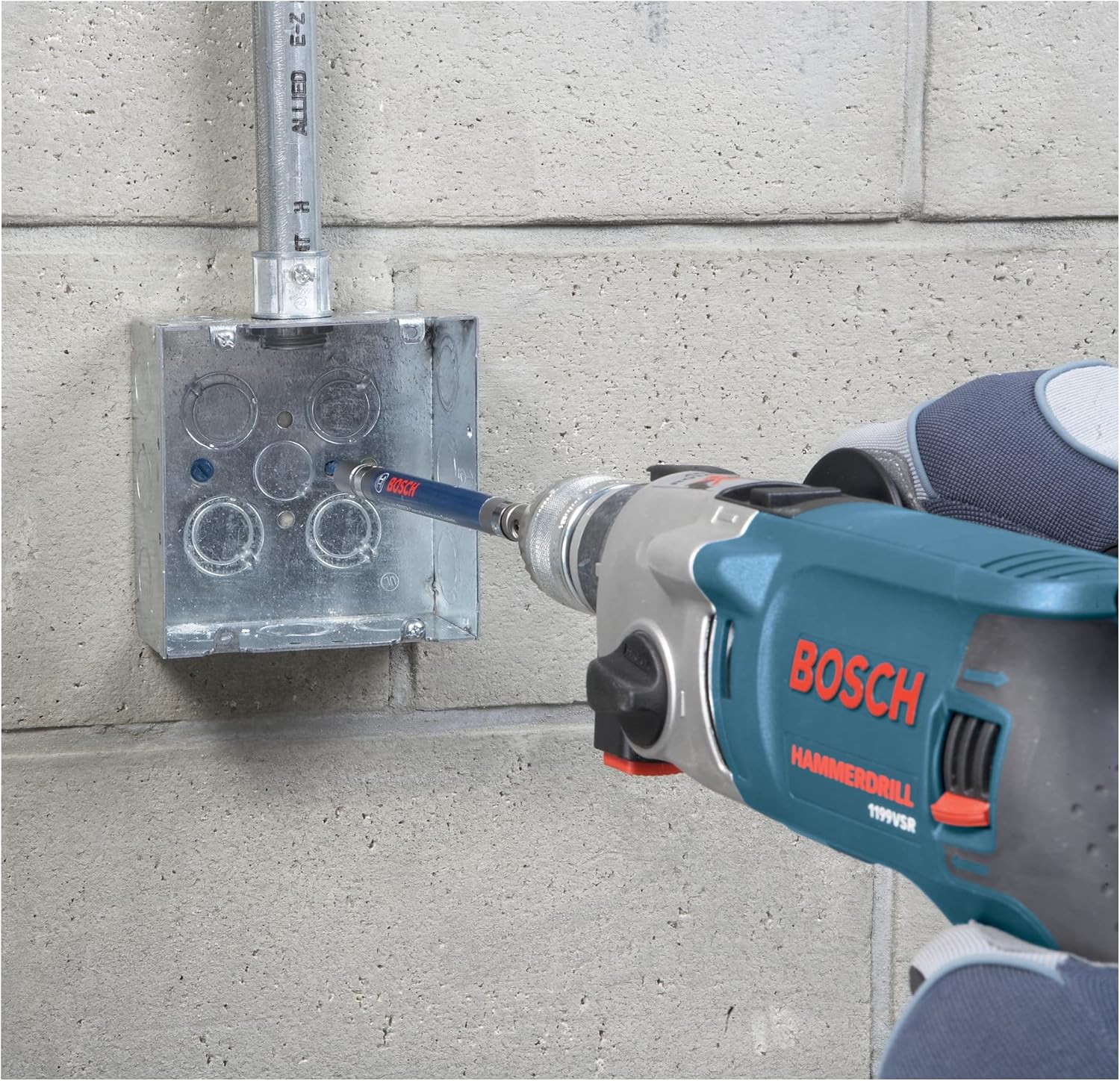 Bosch T3912SC Broca de núcleo de pared delgada SDS-Plus SPEEDCORE de 1 -38 pulgadas para eliminación de mampostería, ladrillos y bloques