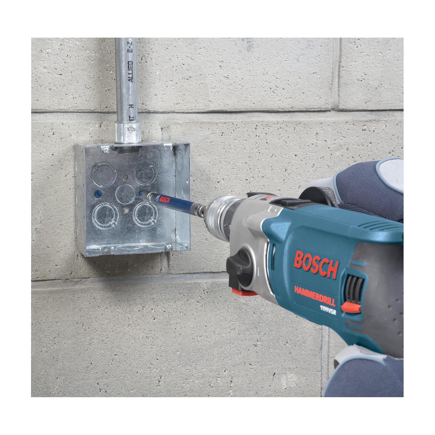 Bosch Broca piloto T3924 SDS-Plus SPEEDCORE de núcleo de pared delgada para eliminación de mampostería, ladrillo y bloque