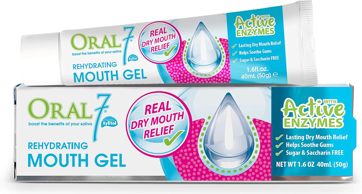 Gel hidratante para la boca seca que contiene enzimas, calma y protege las encías, alivio duradero de la boca seca, promueve la salud de las encías
