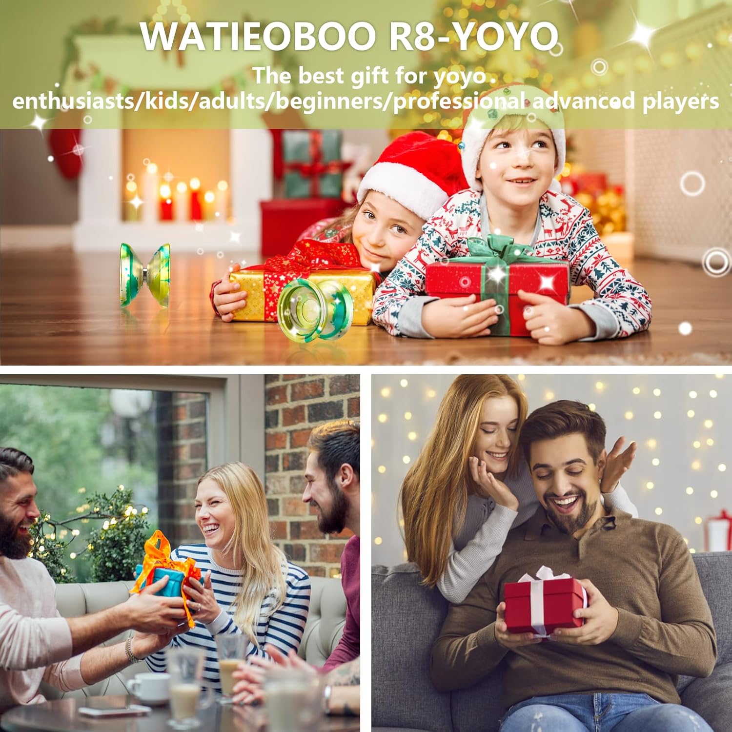 WATIEOBOO R8 Responsive Yoyo Professional, Yoyo de metal para niños y adultos principiantes, rodamiento Yoyo de repuesto que no responde para
