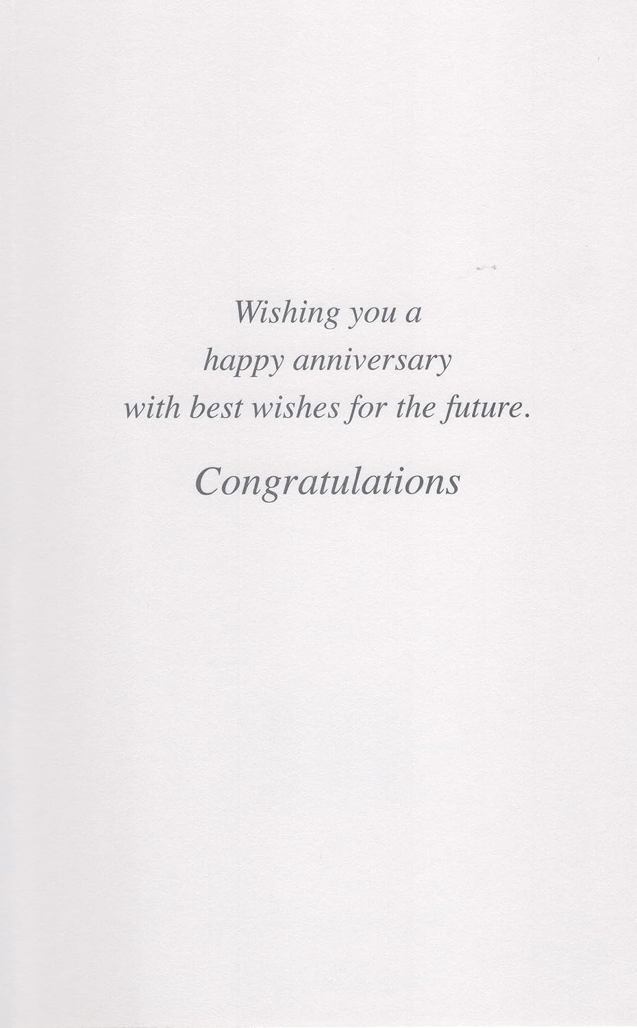 Tarjeta de felicitación de feliz aniversario – Wishing You a Happy Anniversary With Best Wishes for the Future. Felicitaciones