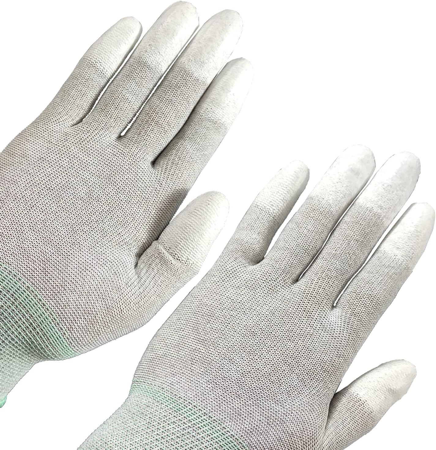 ABCISI Guantes de trabajo, guantes ESD, guantes de fibra de carbono de alta resistencia, guantes antiestáticos, antideslizantes, mediano, 10 pares