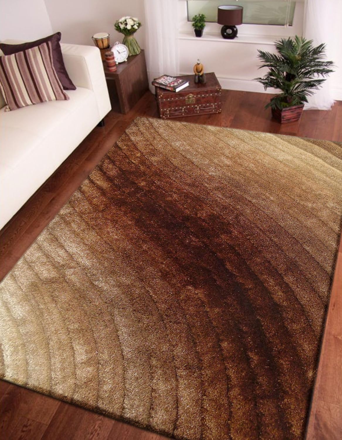RINOLO Alfombra peluda 3D copetuda a mano esponjosa para sala de estar, para decoración del hogar, habitación del bebé, alfombra estética