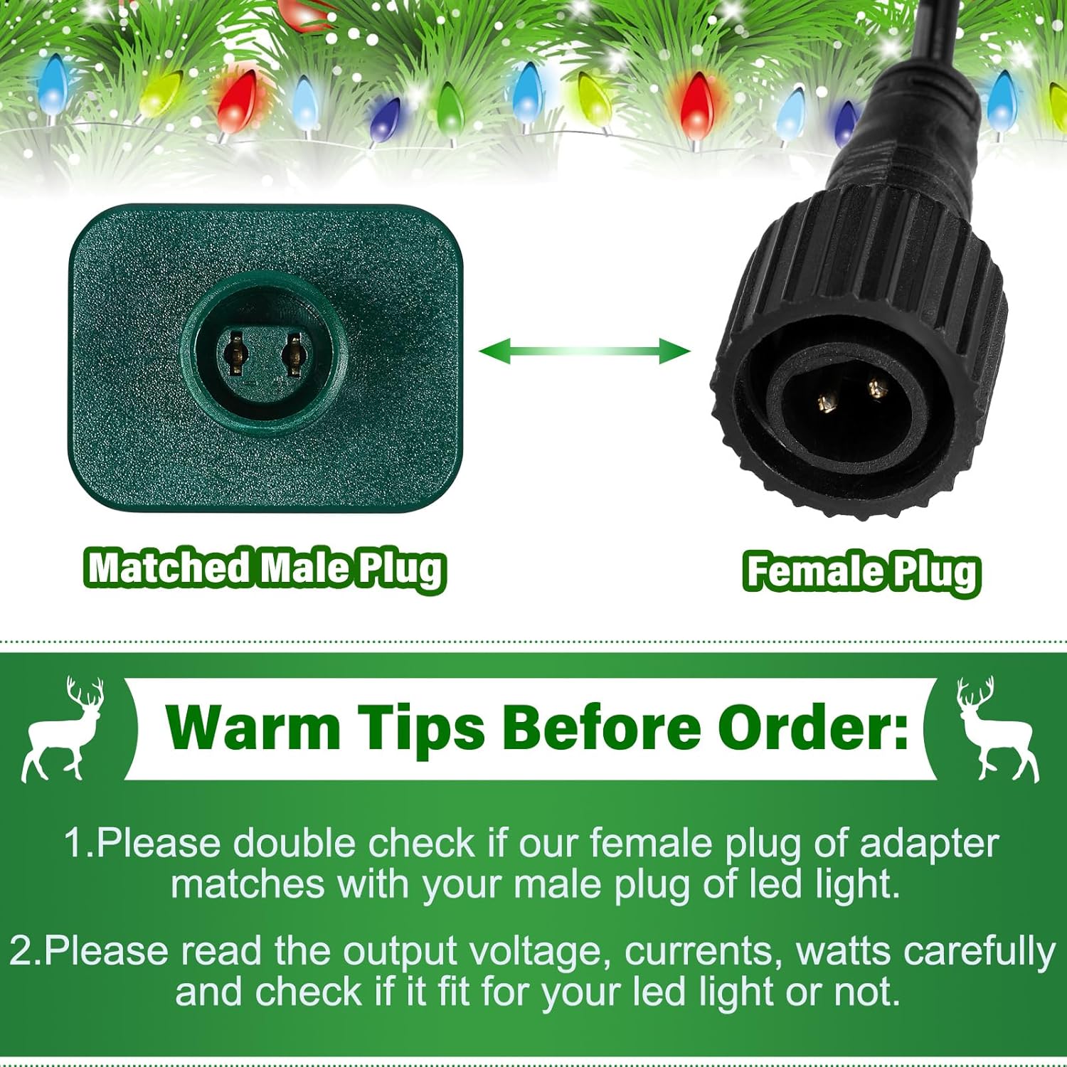 Kingdder 2 unids verde 12V 1A clase 2 fuente de alimentación LED transformador reemplazo IP44 impermeable bajo voltaje transformador para Navidad