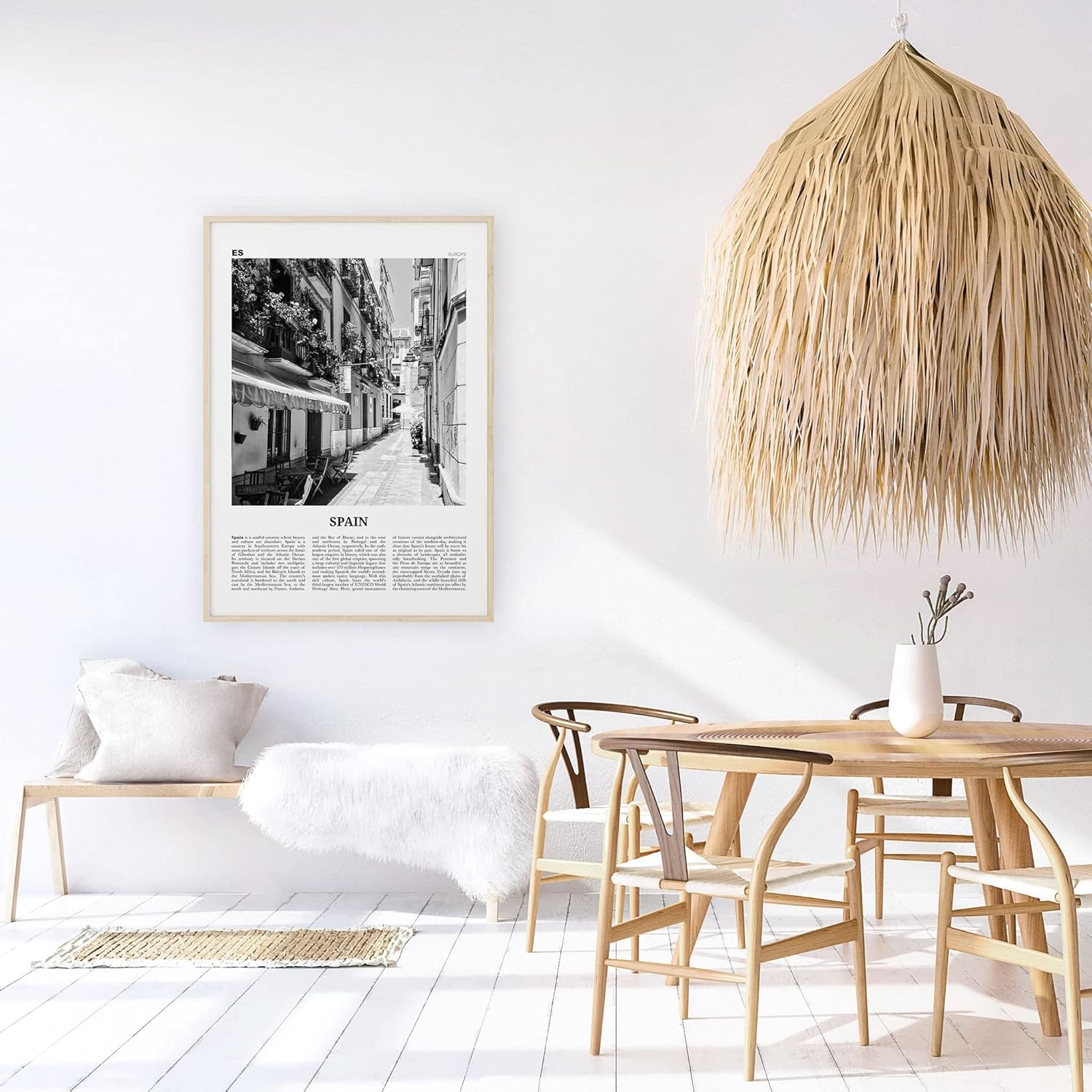 PosterSpain Print Black And White No 1, Spain Wall Art, Spain Poster, Spain Photo, Spain Wall Decor, España, Madrid, Barcelona, Andalusia