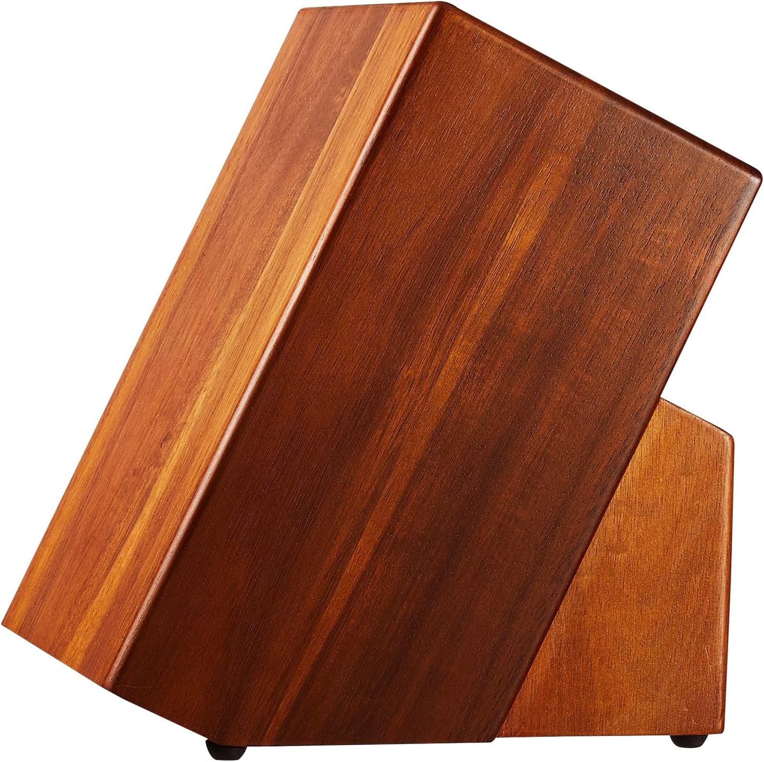 VEVOR Bloque de almacenamiento de cuchillos, 25 ranuras de madera de acacia, soportes universales para cuchillos sin cuchillos, organizador de