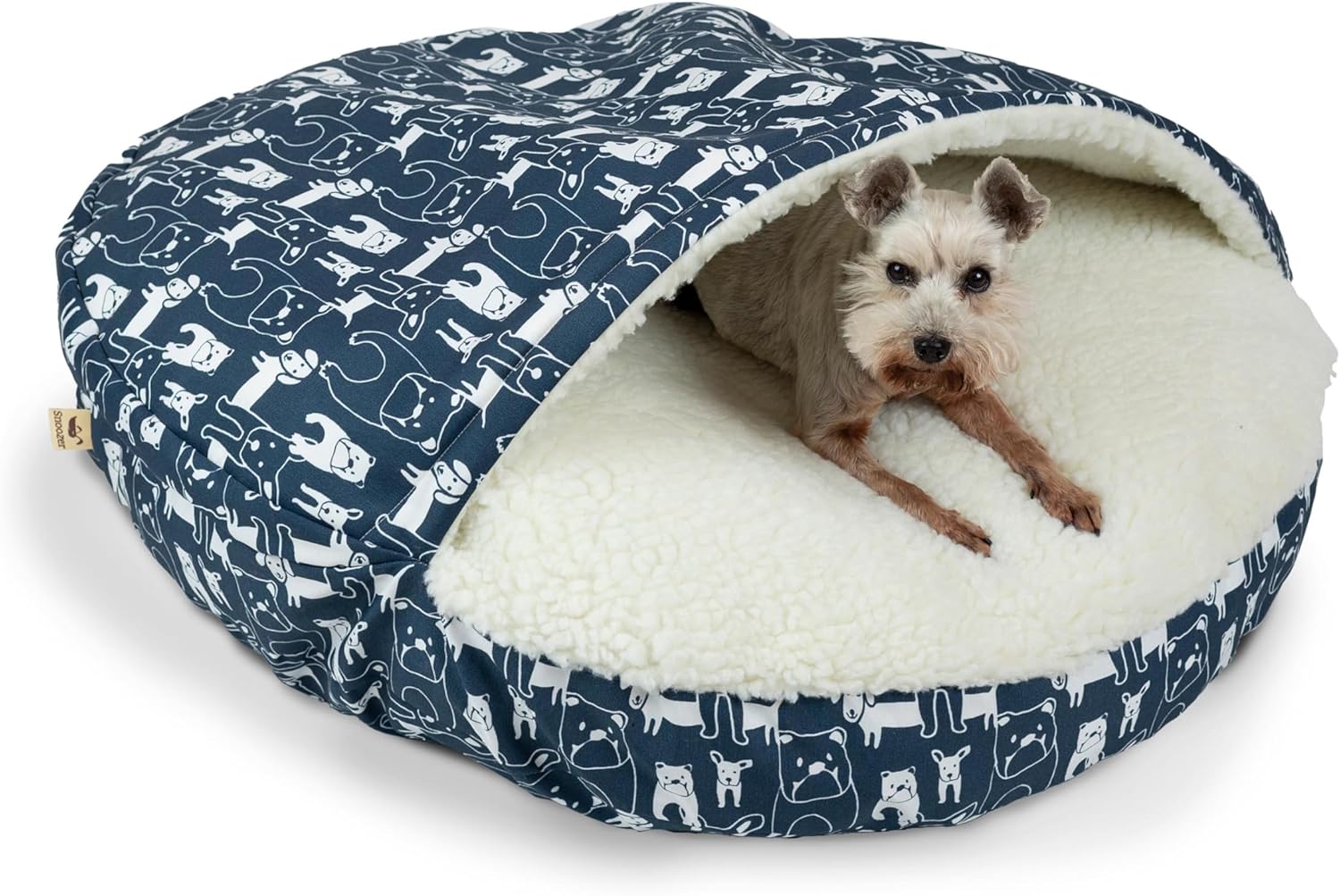 Snoozer Cama acogedora para mascotas de lujo, colección Wag, extra grande – Pedigree Denim