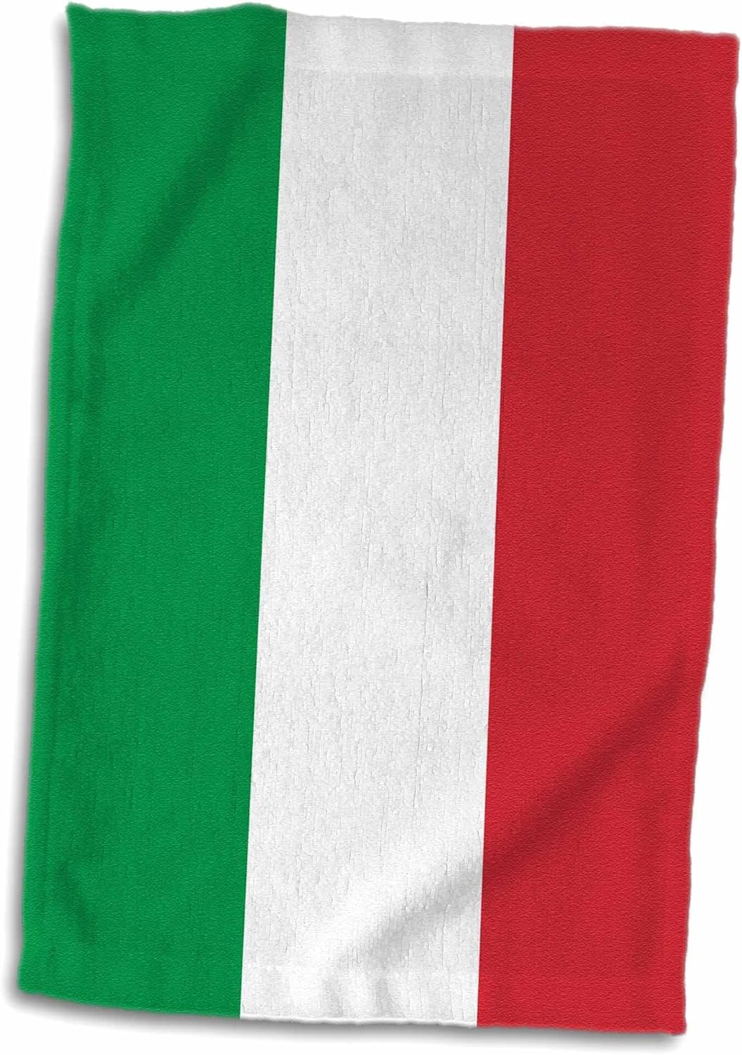 Toalla de recuerdo de viaje con bandera de Italia en 3D, diseño de rayas verticales italianas, color verde, blanco, rojo, europeo, europeo, viaje,