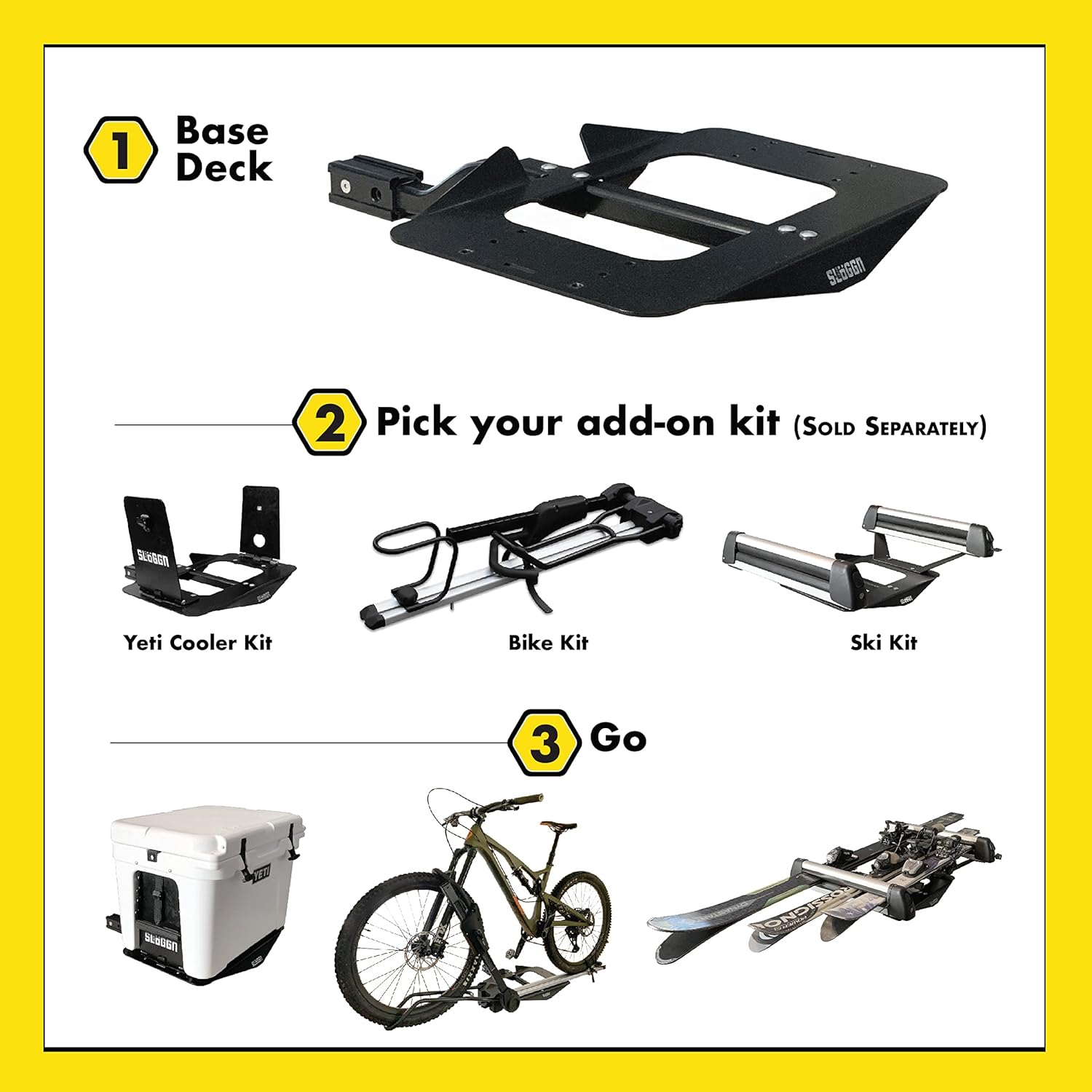 RAD Soporte de bicicleta  Soporte de enganche o techo para bicicletas de montaña, carretera y neumáticos gruesos  Portabicicletas para ruedas de 20