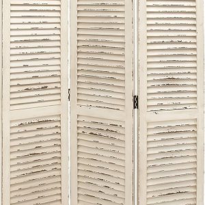 Biombo de 3 paneles, de madera, de la marca Deco 79., Madera, Negro, talla única Biombo de 3 paneles, de madera, de la marca Deco 79., Madera, Negro, talla única