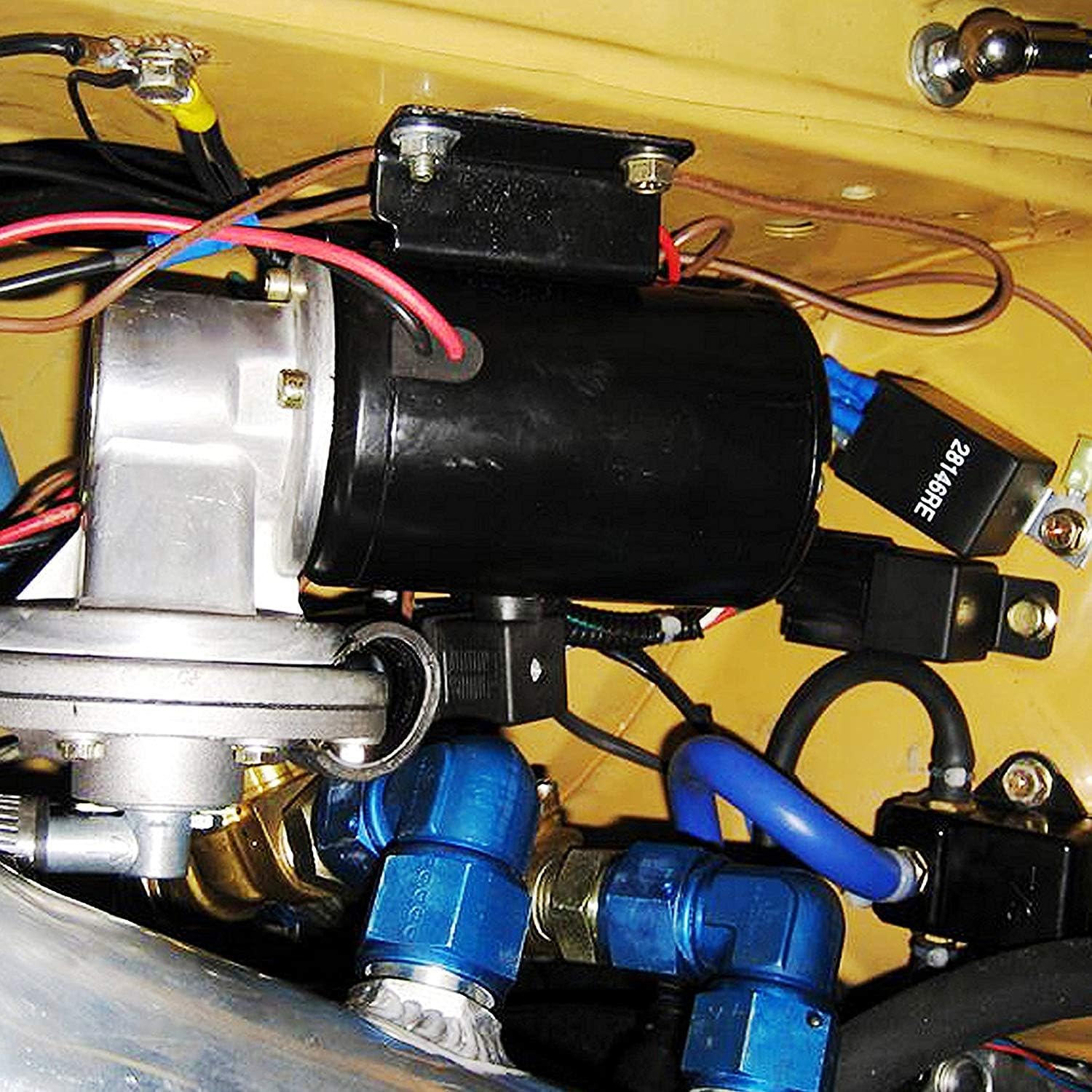 Dracarys 28146 Kit de bomba de vacío eléctrica para bomba de vacío de refuerzo de freno Bomba de vacío eléctrica para frenos